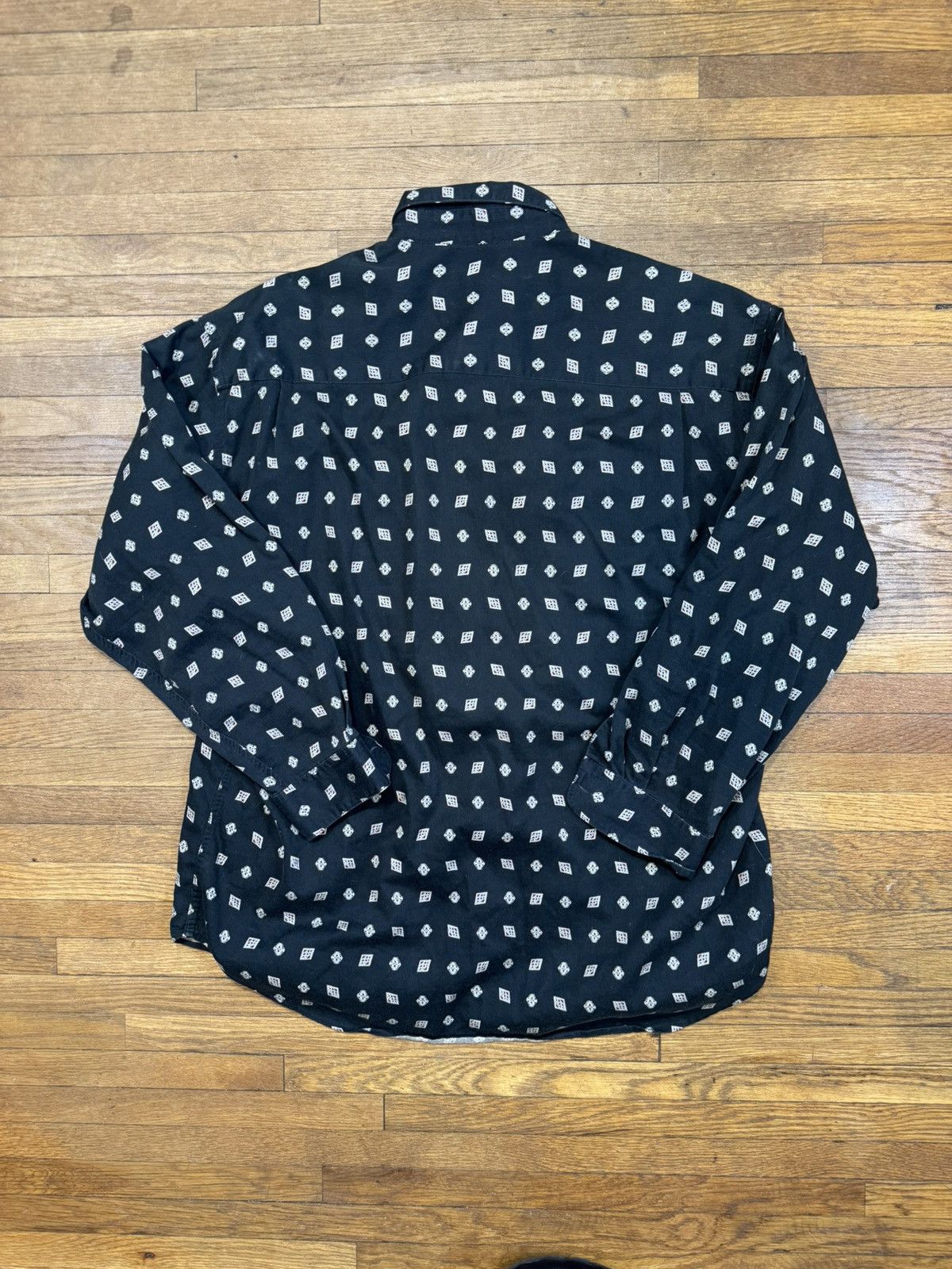 Perry Ellis Vintage Perry Ellis Patterned Button Up Shirt Size US L / EU 52-54 / 3 - 2 Thumbnail
