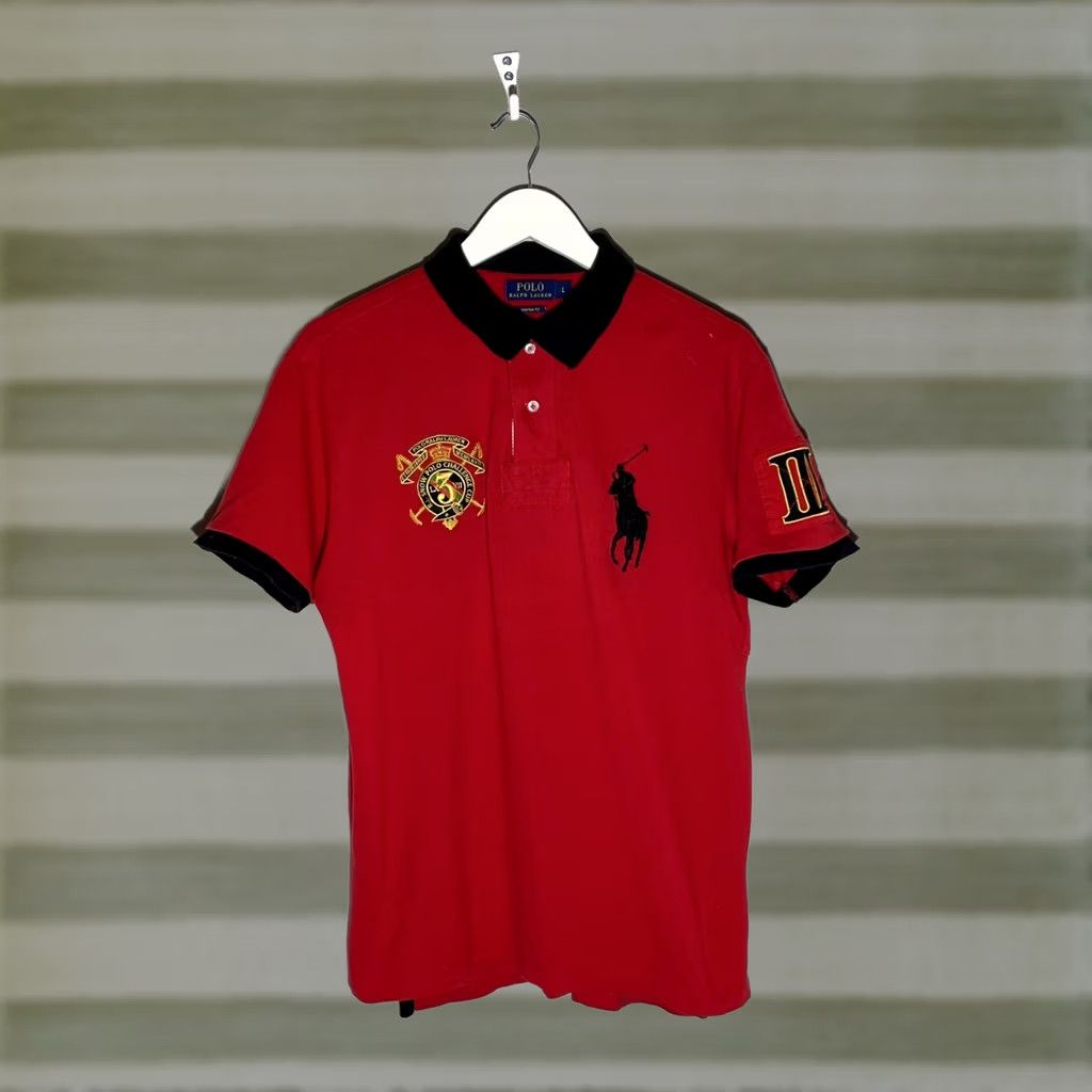 Polo Ralph Lauren Polo Ralph Lauren Polo Shirt Men’s L Red Short Sleeve Classic Logo Pony Brand Shirt Size US L / EU 52-54 / 3 - 1 Thumbnail