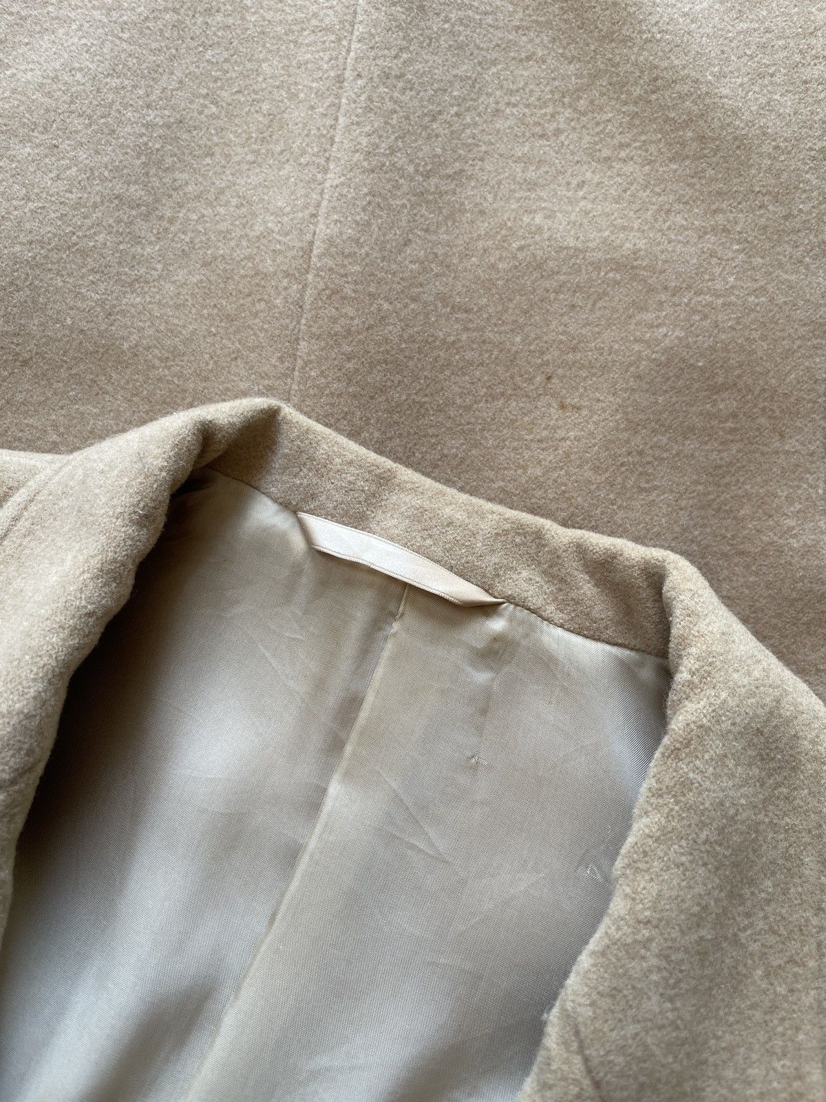 Yohji Yamamoto SAMPLE Y's Bis Beige Cashmere Coat Size US S / EU 44-46 / 1 - 10 Thumbnail