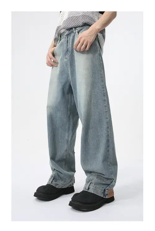 Other Light blue washed trendy straight loose jeans Size US 32 / EU 48 - 4 Thumbnail