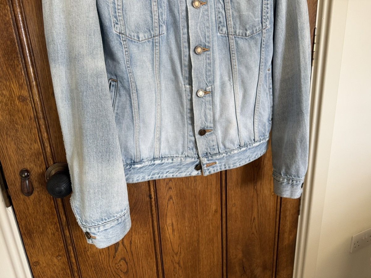 Saint Laurent Paris SS21 Saint Laurent denim trucker jacket crash thrashed grail Size US L / EU 52-54 / 3 - 14 Thumbnail