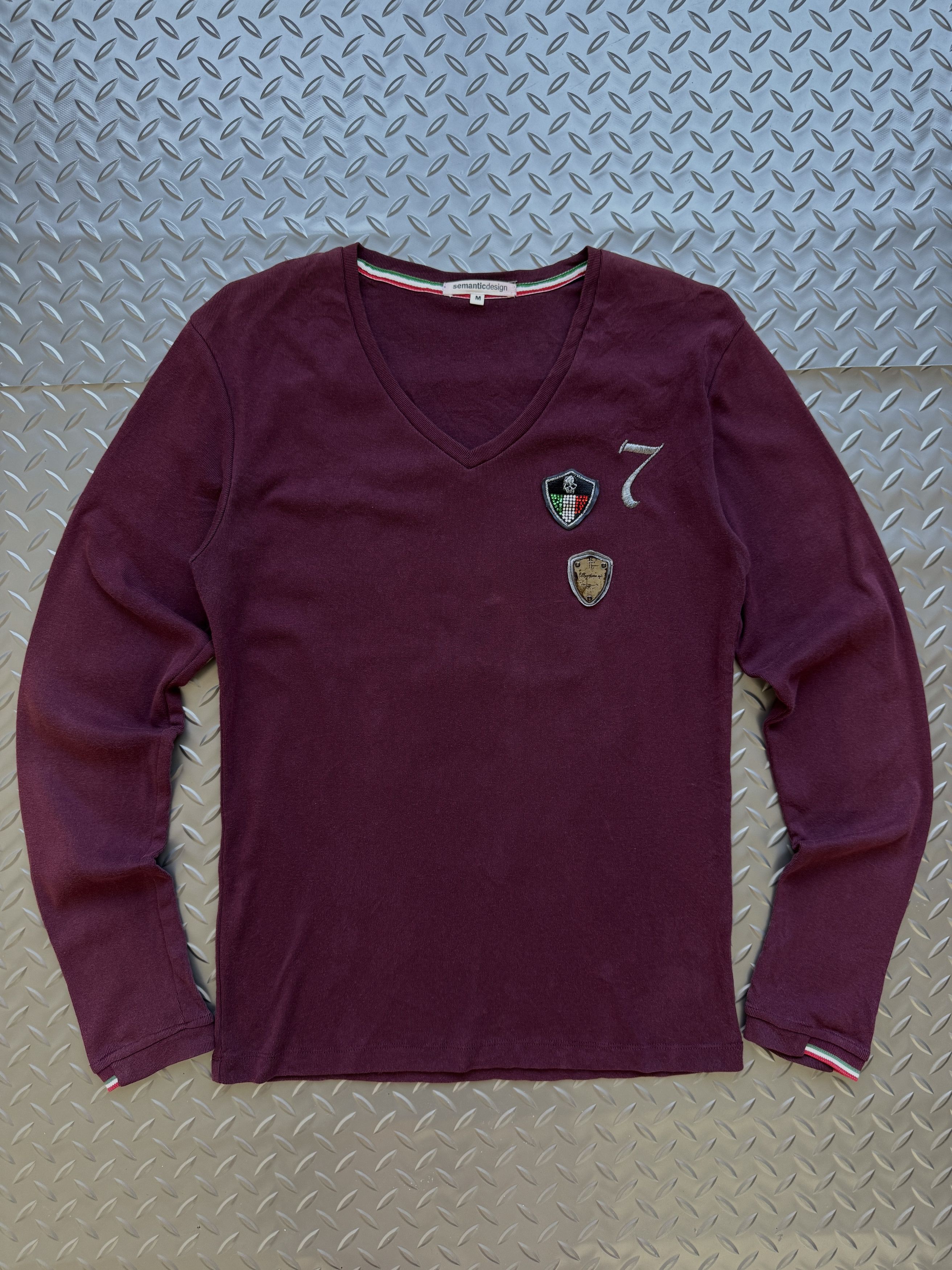 semanticdesign semanticdesign Y2K V-Neck Long Sleeve Tee Size US M / EU 48-50 / 2 - 1 Thumbnail
