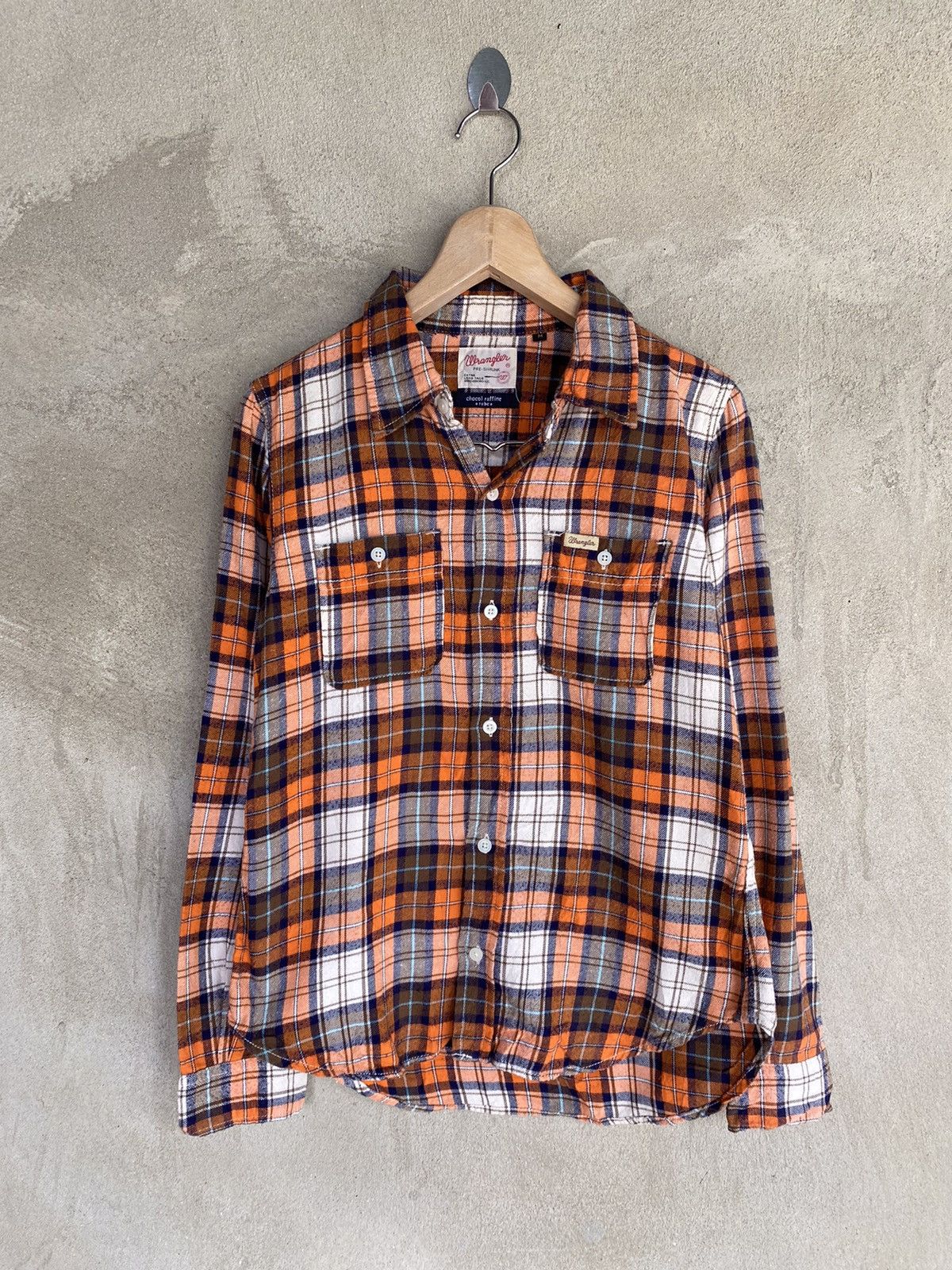 Flannel Vintage Wrangler Plaid Tartan Flannel Shirt Size US XS / EU 42 / 0 - 2 Thumbnail