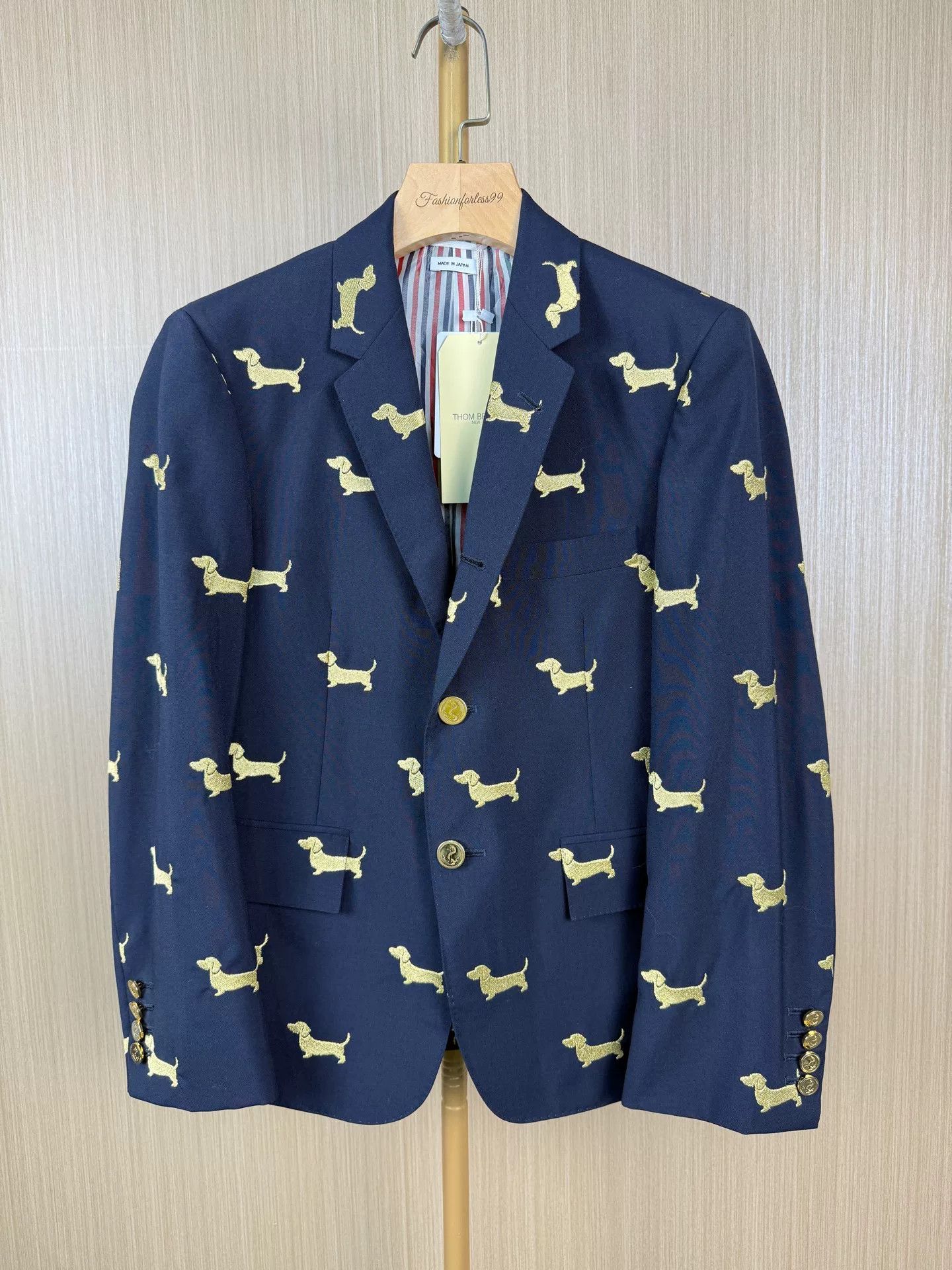 Thom Browne thom browne embroidered dog print blazer Size US XXS / EU 40 - 1 Thumbnail