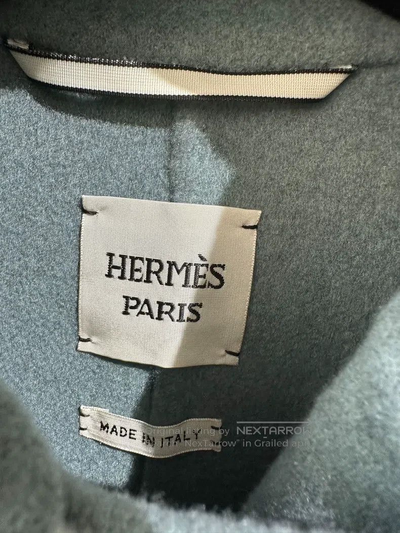 Hermes Hermes Smog blue double-faced cashmere coat Size XS / US 0-2 / IT 36-38 - 2 Thumbnail