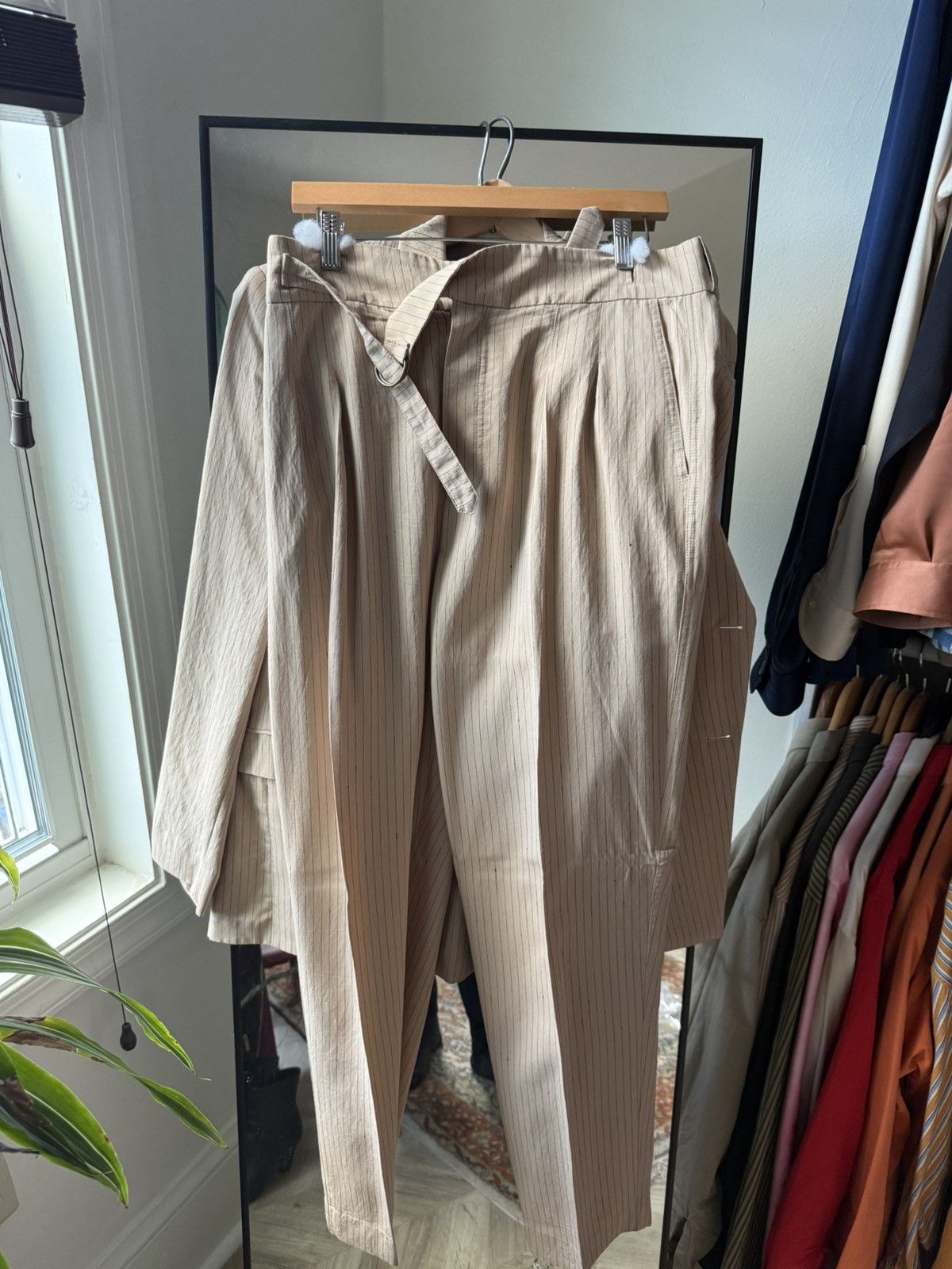 Nanushka Nanushka malvin latte striped suit 50 Size 40R - 7 Thumbnail