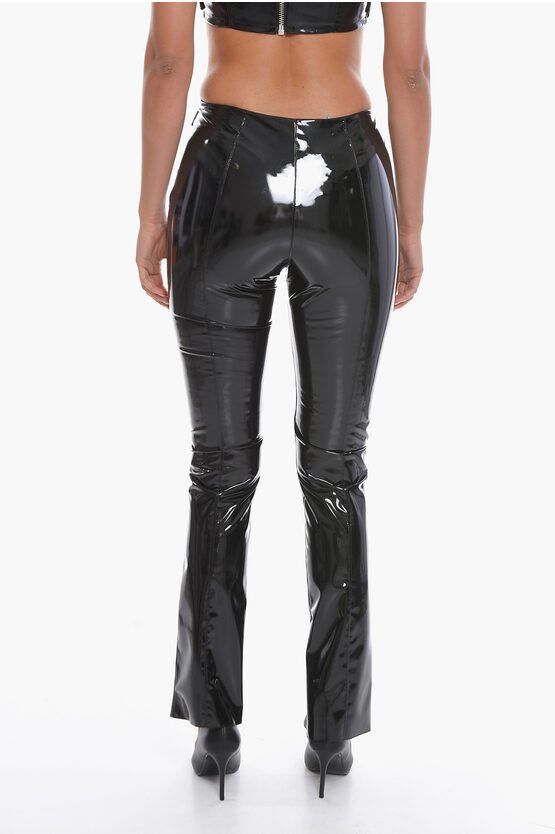 MSGM og1mm0724 High Waisted Skinny Pants in Black Size 26" / US 2 / IT 38 - 2 Thumbnail