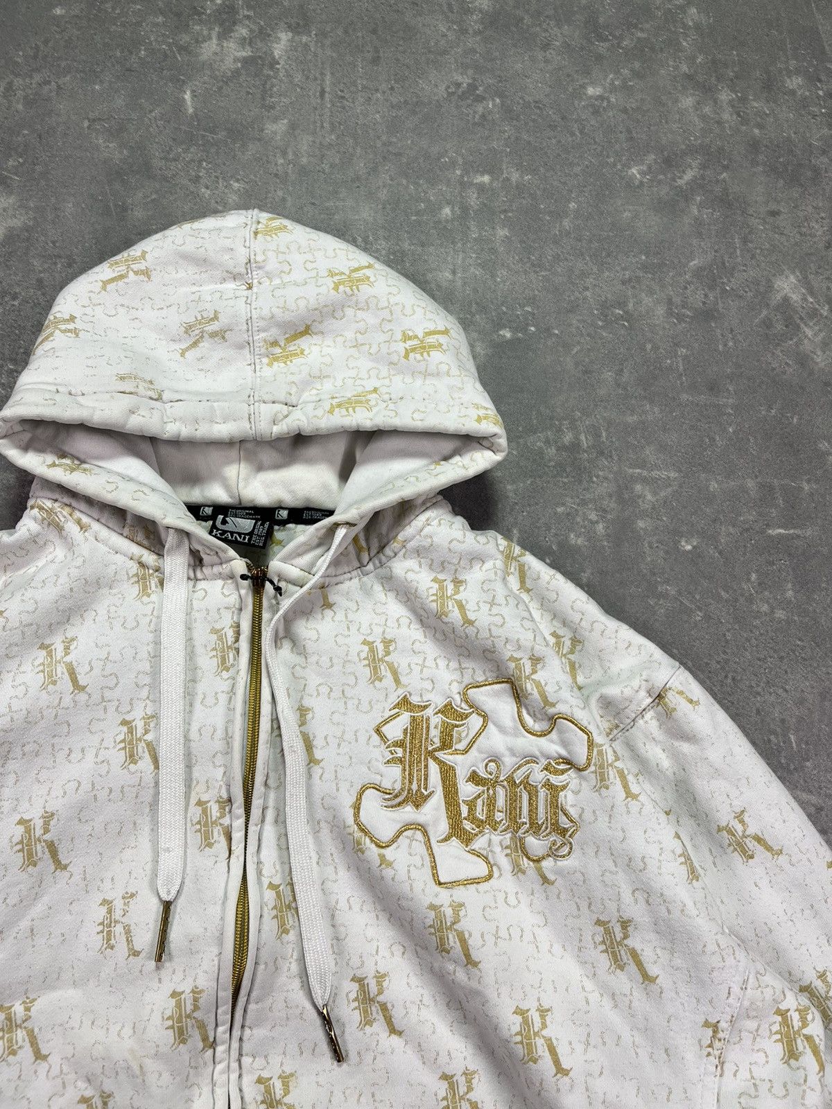 Karl Kani 2000s Karl Kani AOP Multilogo Embroidered Baggy Zip Hoodie L Size US L / EU 52-54 / 3 - 9 Thumbnail