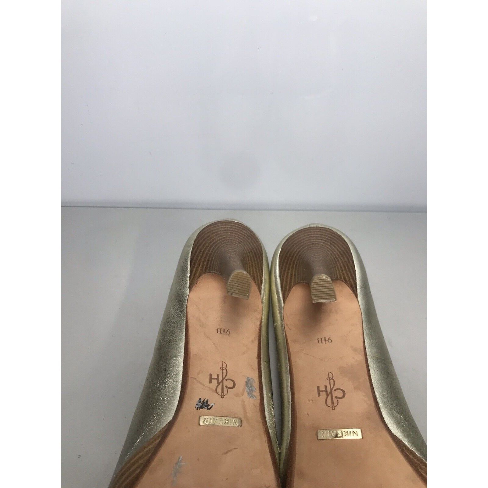 Cole Haan Cole Haan Air Gold Metallic Leather PeepToe Stiletto Heels W Size US 9.5 / IT 39.5 - 13 Thumbnail