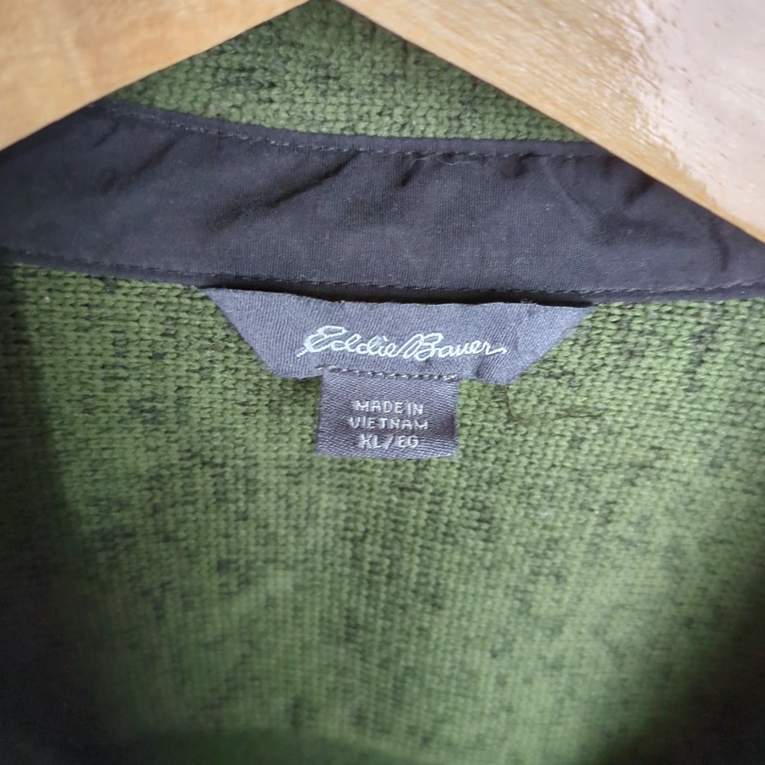 Eddie Bauer Eddie Bauer Men's Green XL Snap Button Polyester Overshirt Sleeved Long Button-Up Shirt, Regular, Overshirt, XL, Green, Polyester, Eddie Bauer Size US XL / EU 56 / 4 - 3 Thumbnail