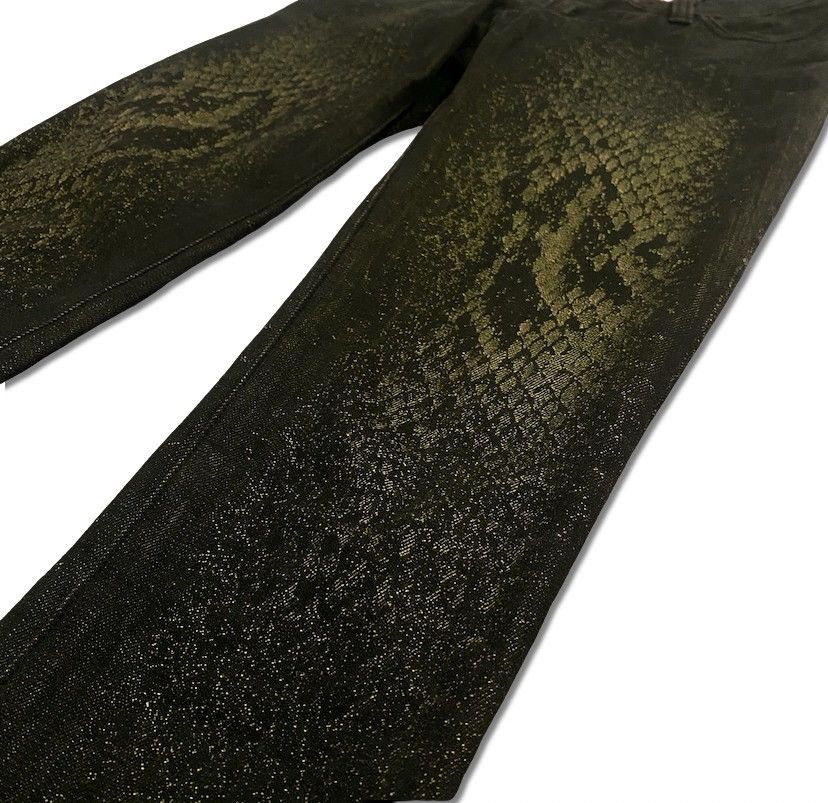 Issey Miyake Issey Miyake SS09 Python Print Denim Size US 28 / EU 44 - 3 Thumbnail
