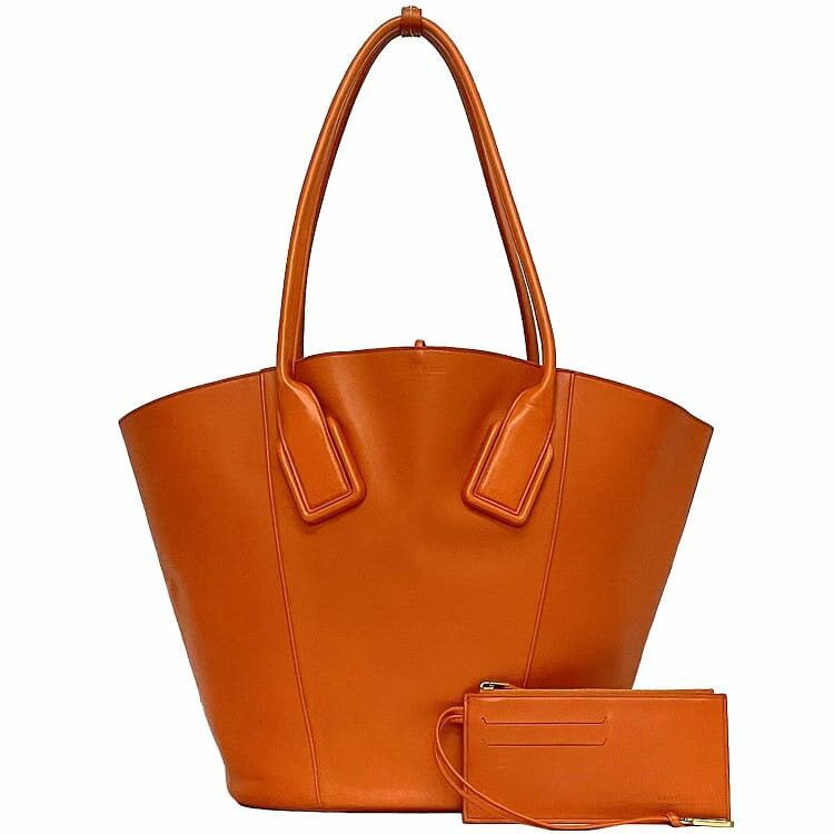 Bottega Veneta BOTTEGA VENETA Tote Bag Orange Leather Size ONE SIZE - 1 Thumbnail