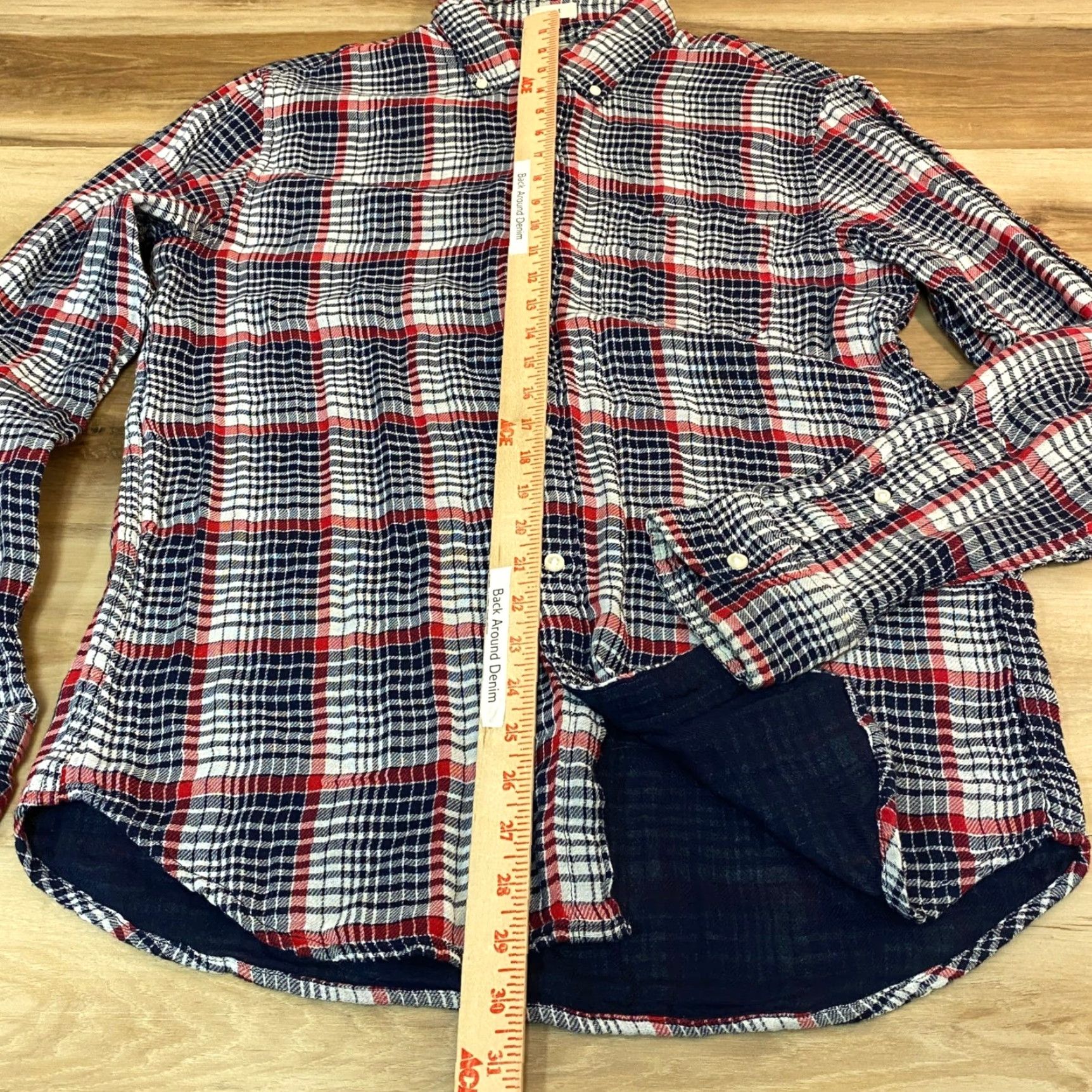 J.Crew J.Crew Slim Fit Plaid Button-Down Shirt Mens M Red Navy White Size US M / EU 48-50 / 2 - 4 Thumbnail