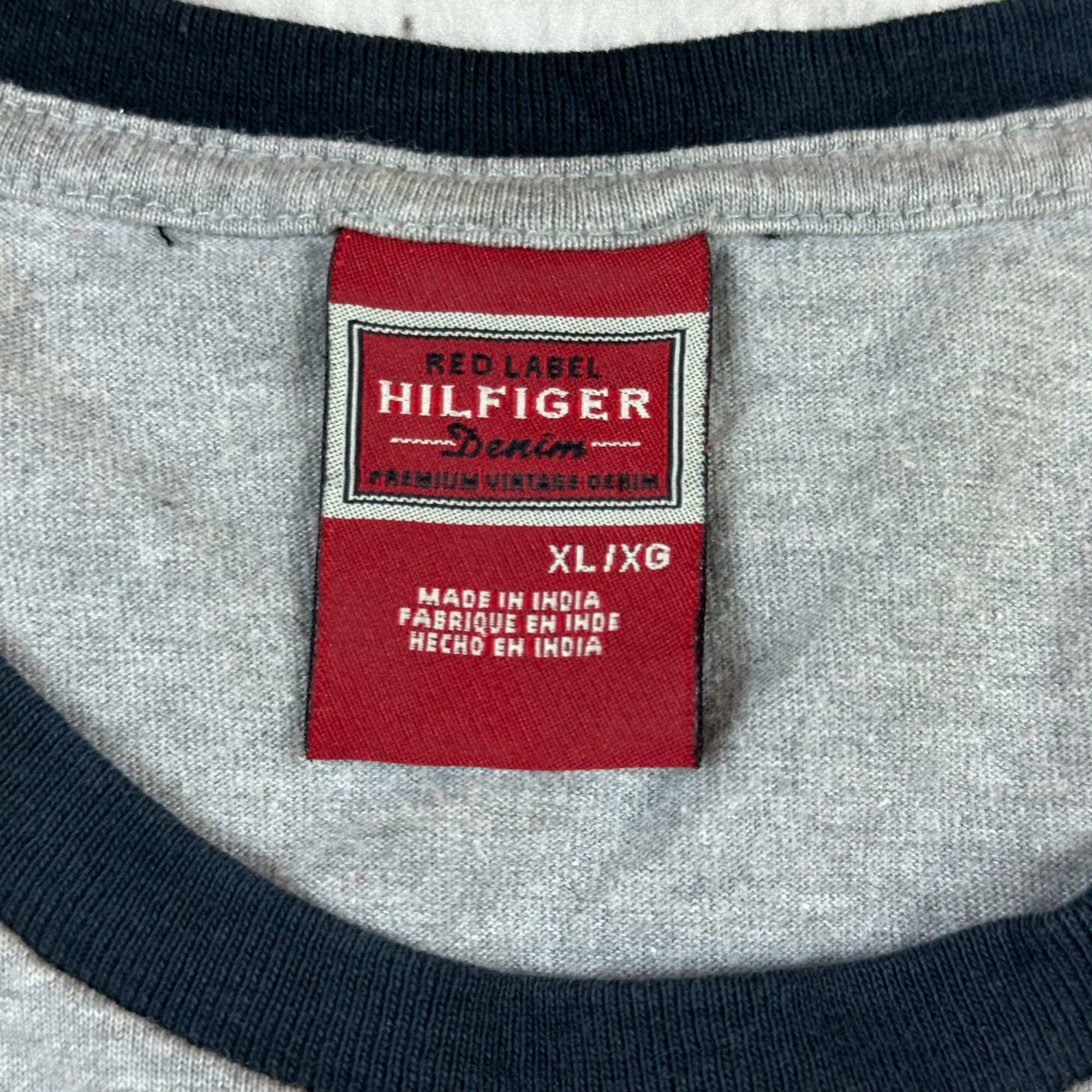 Tommy Hilfiger Tommy Hilfiger Red Label Mens XL Graphic Tee Shirt Gray & Bl Size US XL / EU 56 / 4 - 3 Thumbnail