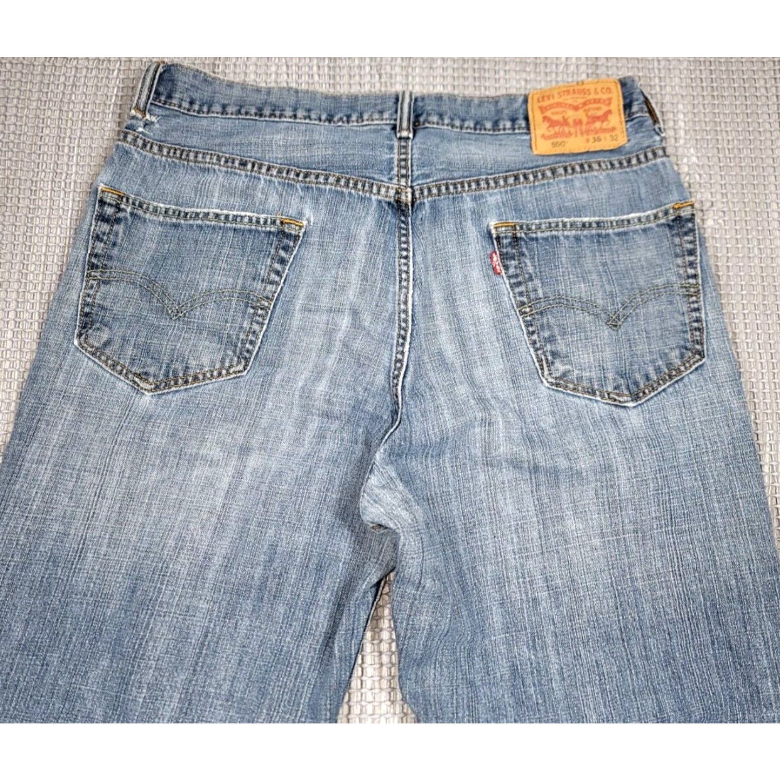 Levi's Levi's 550 Jeans 36X32 Relaxed Tapered Denim Blue 90s Grunge USA Vintage Mens Jeans Size US 36 / EU 52 - 5 Thumbnail