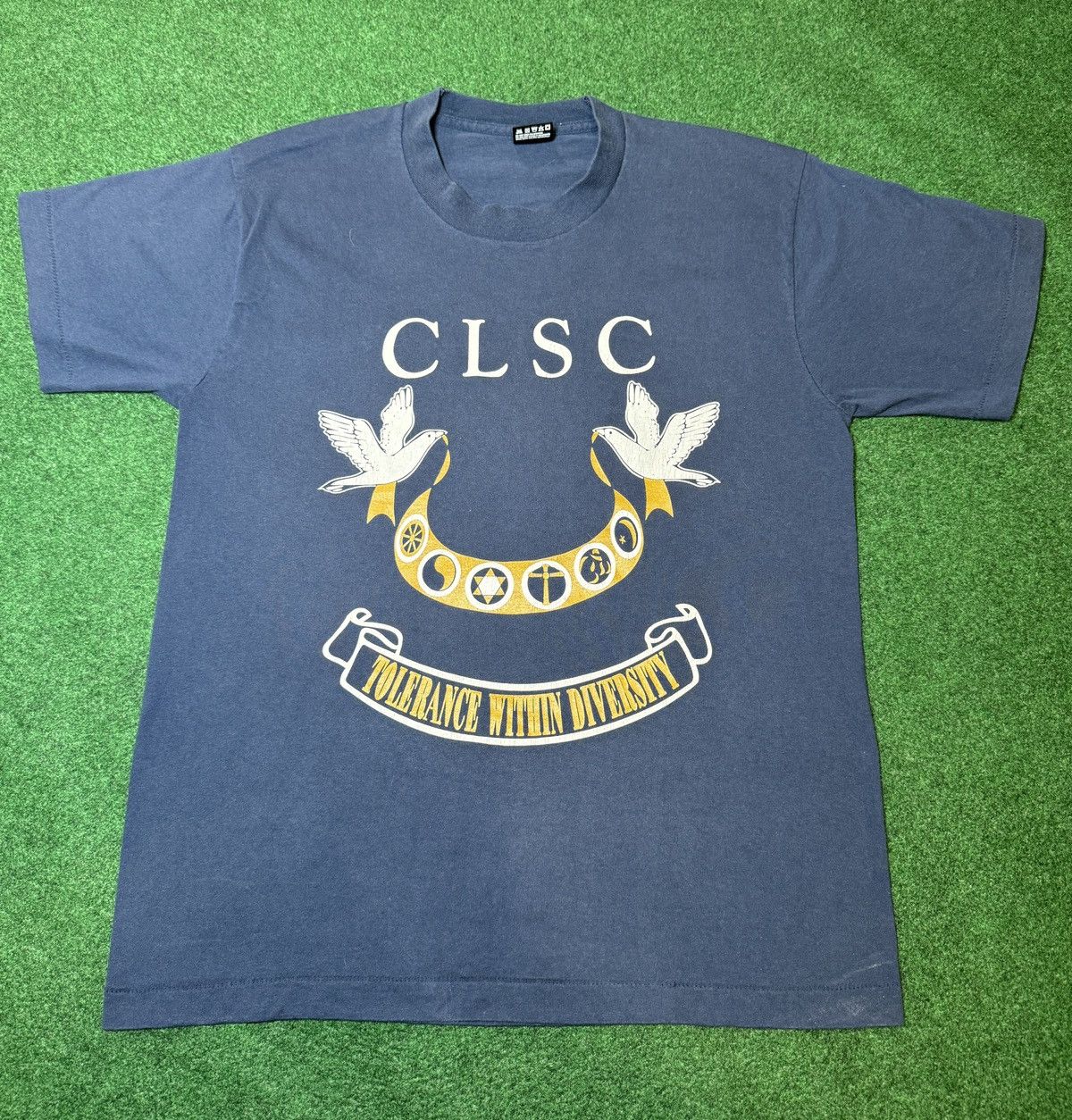 Fruit Of The Loom × Vintage Vtg 90s Tolerance Within Diversity Religous LGBTQ T Shirt Size US L / EU 52-54 / 3 - 1 Thumbnail