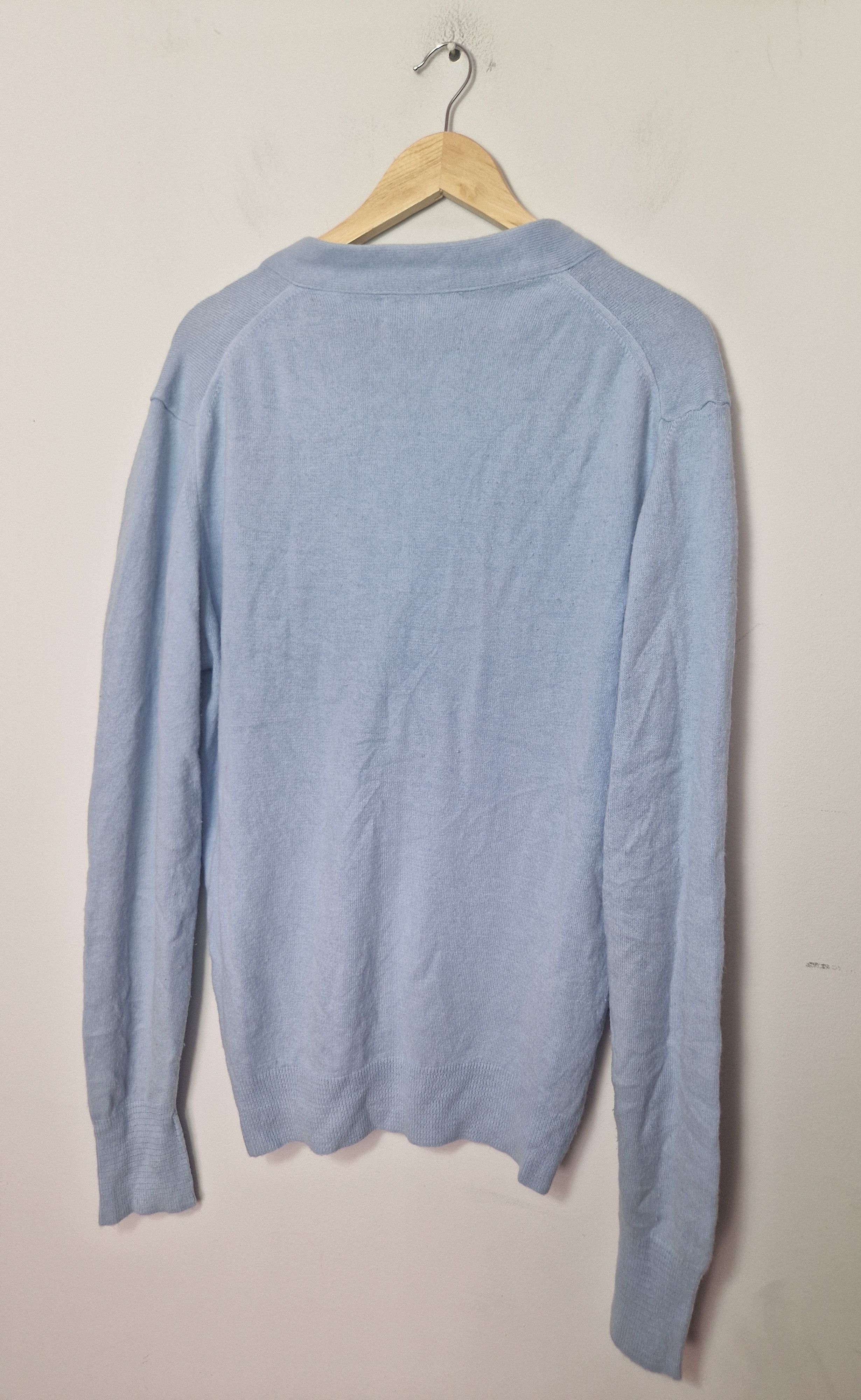 Dior × Hedi Slimane Dior vintage baby blue cardigan Size US XL / EU 56 / 4 - 4 Thumbnail