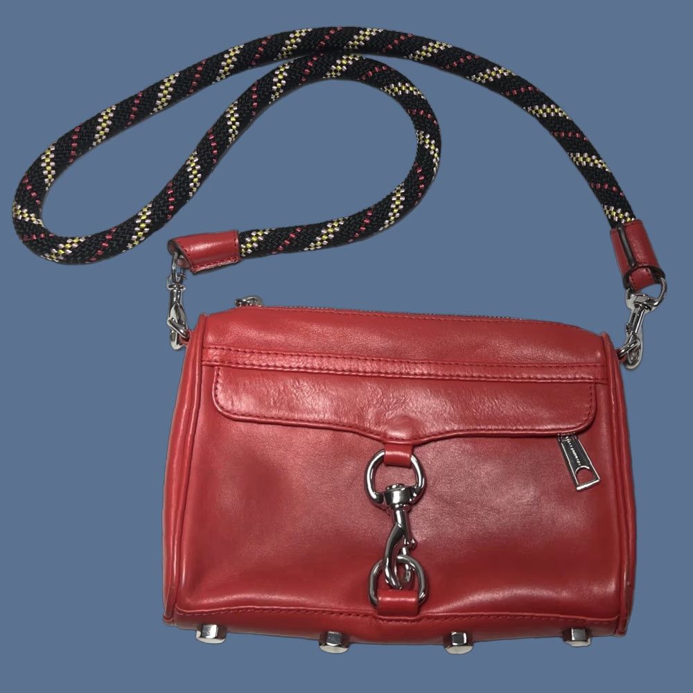 Rebecca Minkoff Rebecca Minkoff Mini M.A.C Crossbody Bag Scarlet Red ROPE STRAP Crossbody Women Mini 9” x 6.25” x 1.5” Scarlet Women Size ONE SIZE - 1 Thumbnail