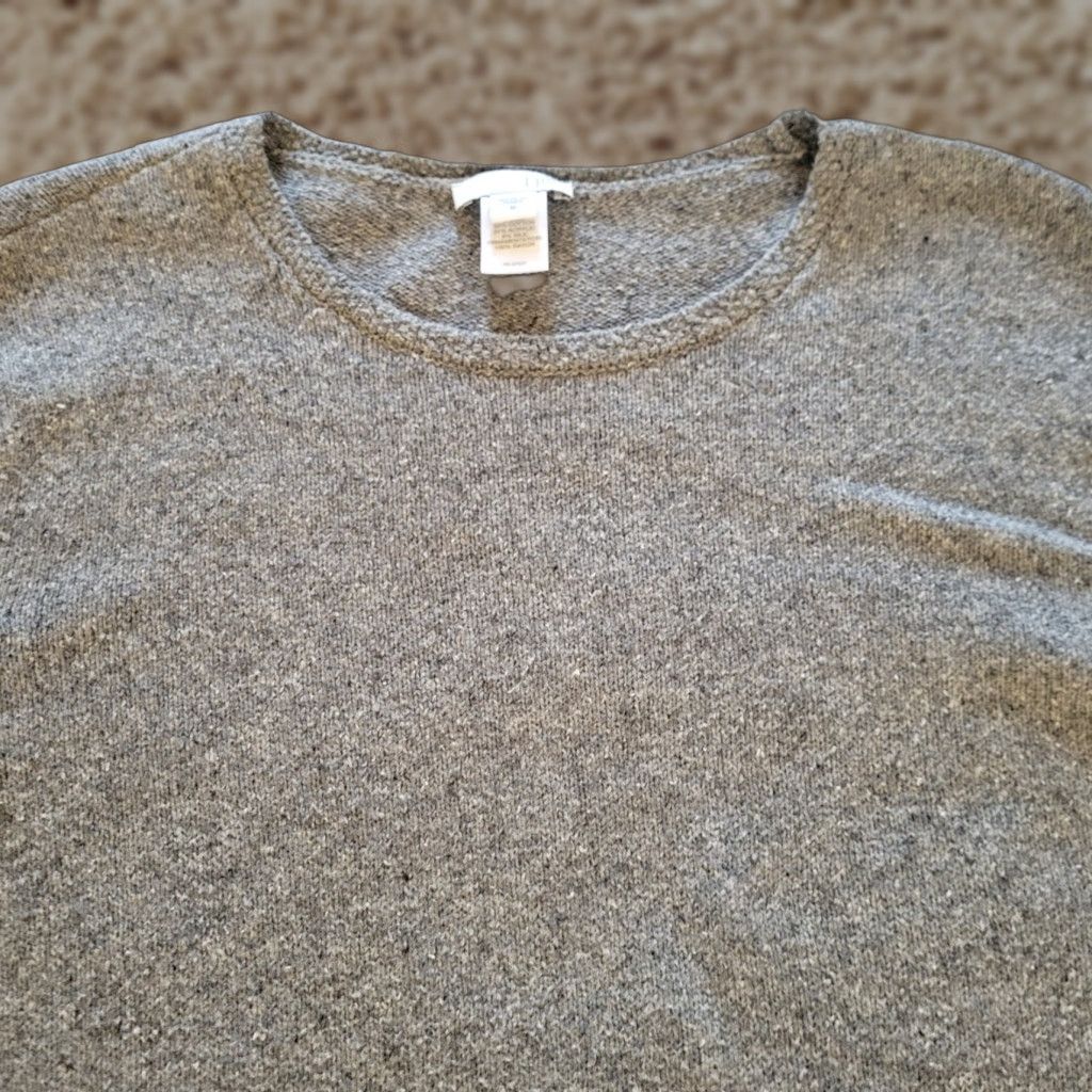 J. Jill J Jill Sweater Top Womens Medium Gray Silk Blend Long Sleeve Classic Career Shirt Size M / US 6-8 / IT 42-44 - 1 Thumbnail