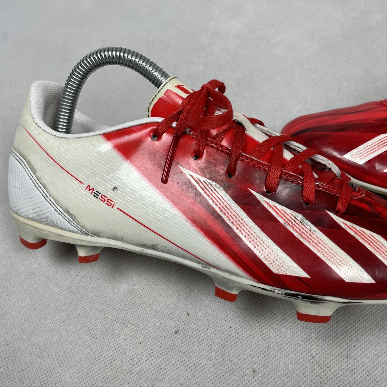 Adidas Adidas Messi F10 TRX FG G65351 Mens Red White Soccer Cleat 8 Size US 8 / EU 41 - 6 Thumbnail
