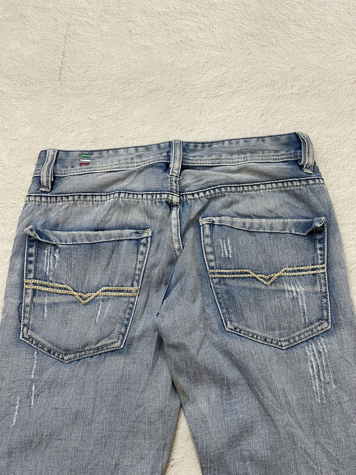 Diesel 2000s Diesel Ripped Denim Jeans Wash Y2K Ifsix LGB hysteric Size US 30 / EU 46 - 10 Thumbnail