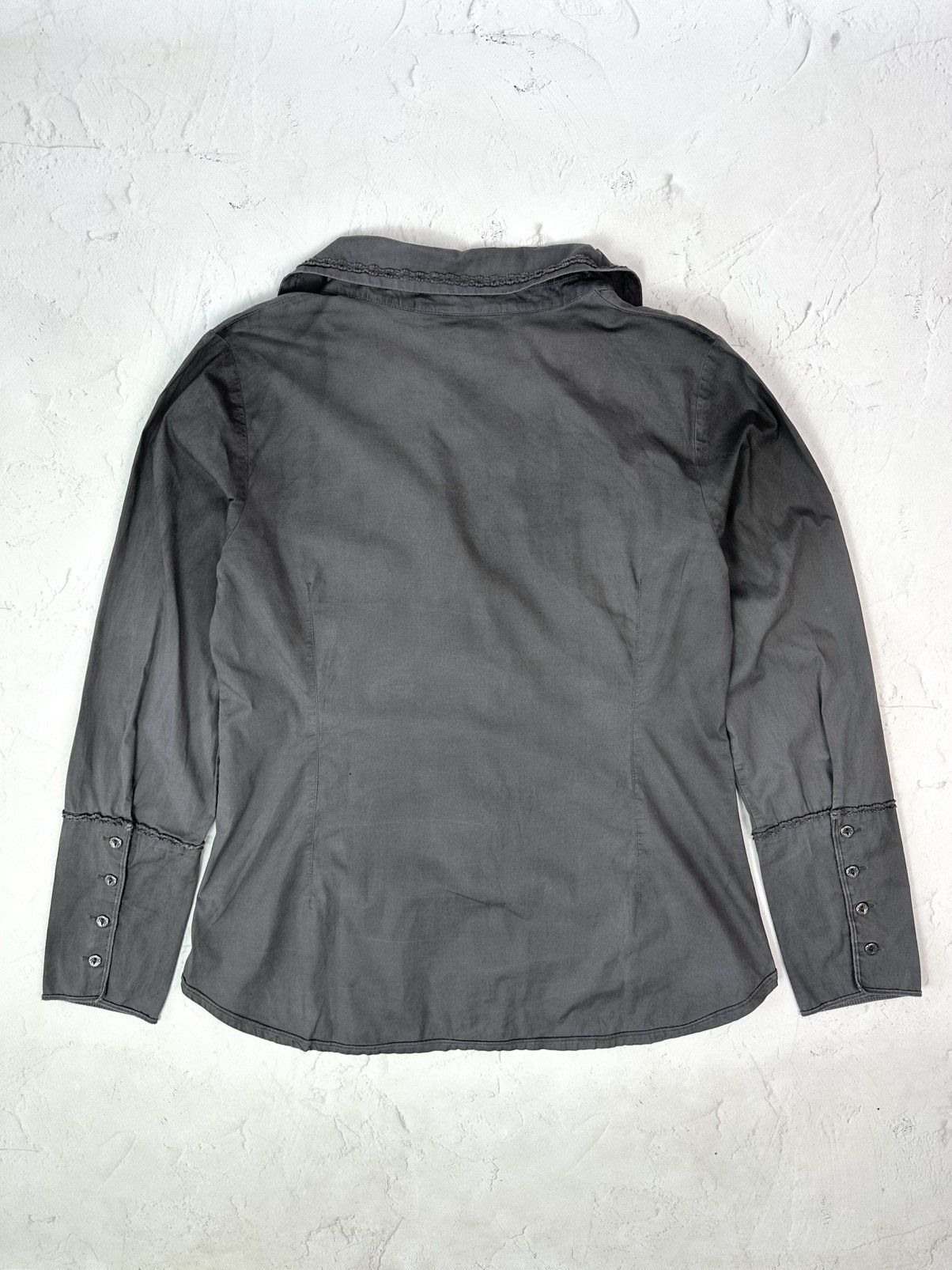 If Six Was Nine Vintage Grey V-neck Shirt Size M / US 6-8 / IT 42-44 - 7 Thumbnail
