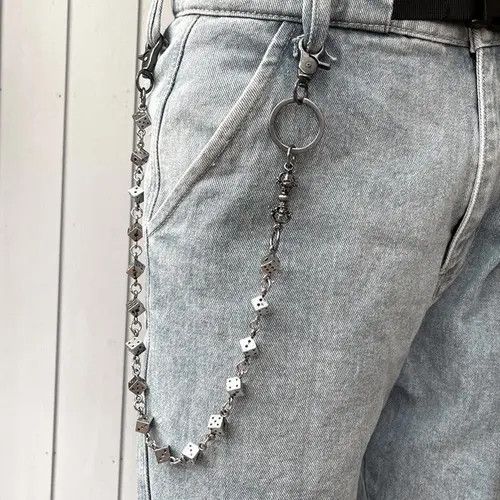 Jewelry Dice Wallet Chain, Pants Chain Size ONE SIZE - 6 Thumbnail