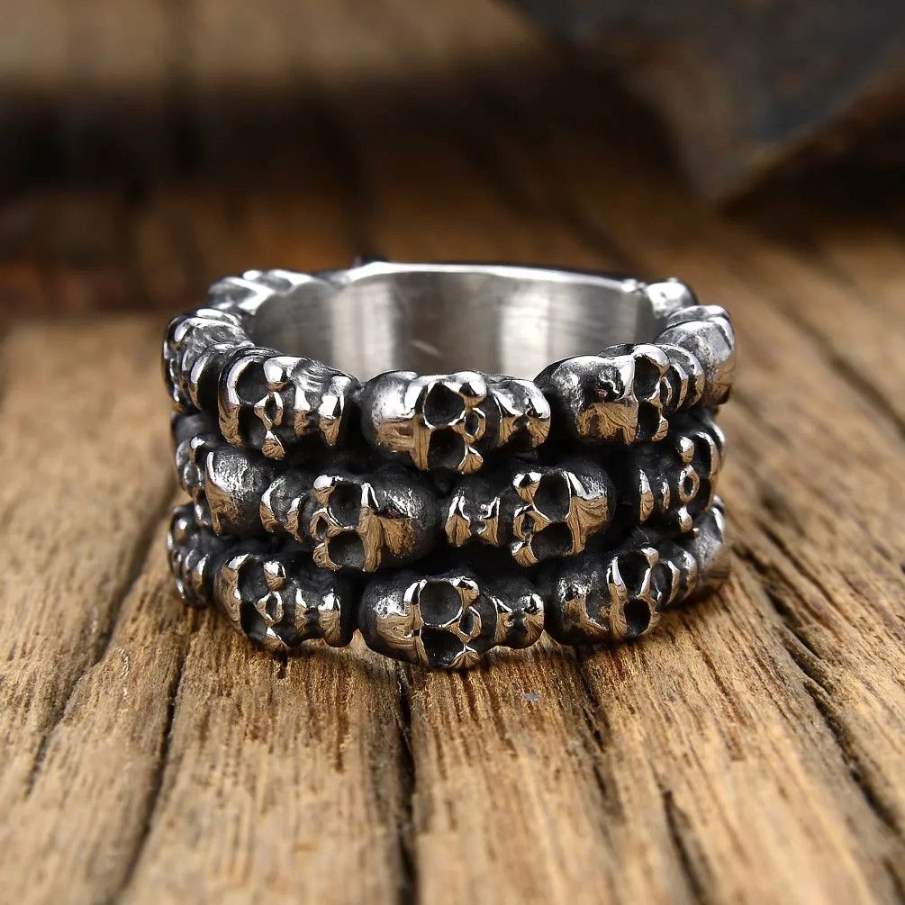 Jewelry Strong Domineering Skull Ring Size ONE SIZE - 1 Preview