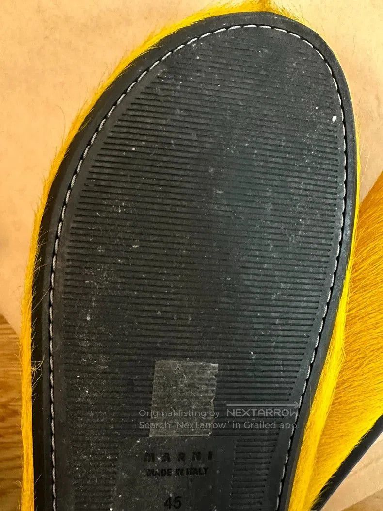 Marni marni Fluffy slippers yellow. Size US 10.5 / EU 43-44 - 9 Thumbnail