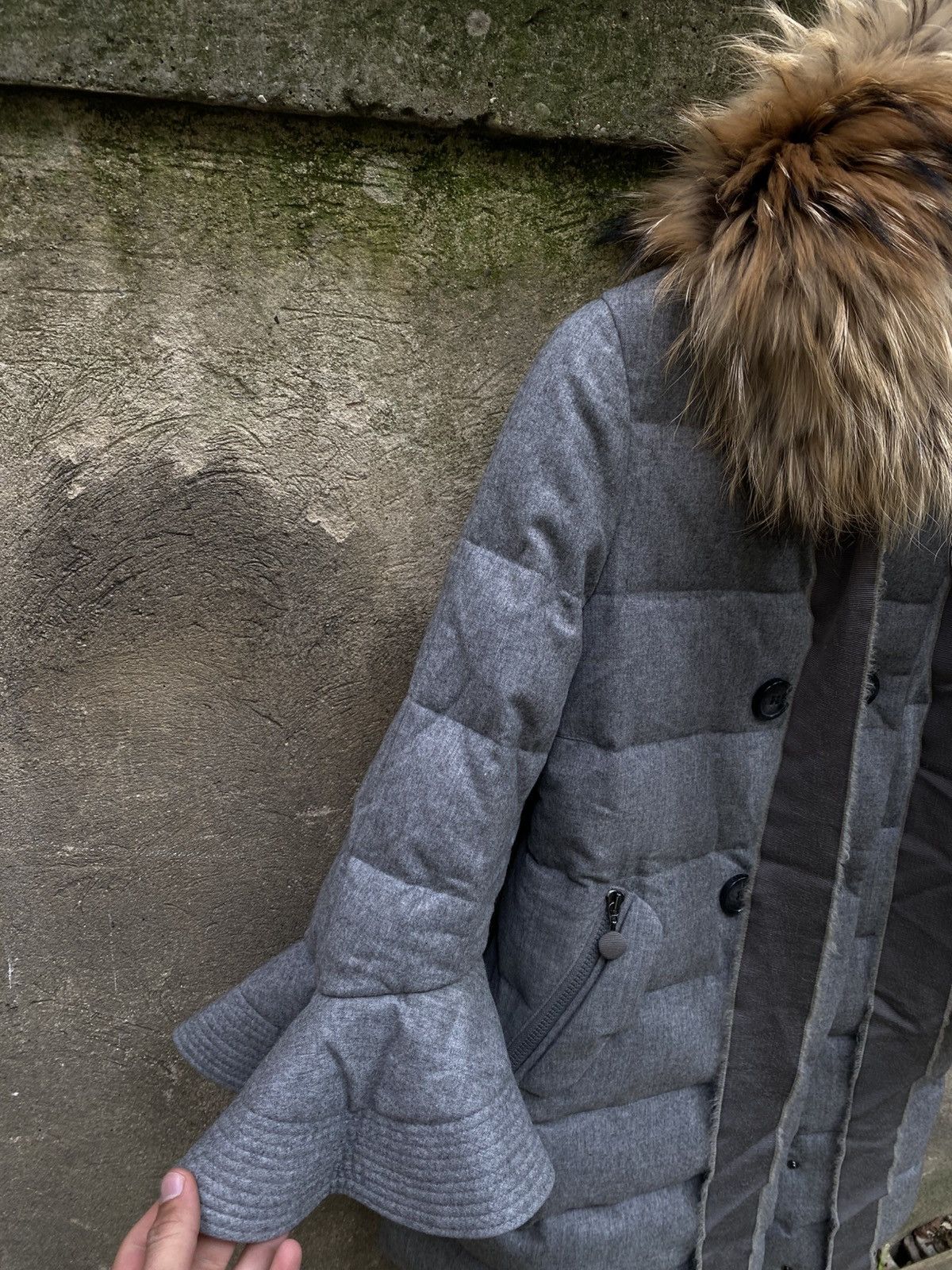 Moncler Moncler Fur Down Patch Jacket Size S / US 4 / IT 40 - 4 Thumbnail