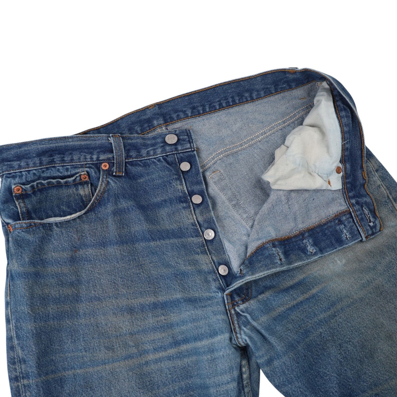 Levi's × Vintage Vintage Distressed Levis 501xx USA Made Denim Jeans Size US 38 / EU 54 - 5 Thumbnail