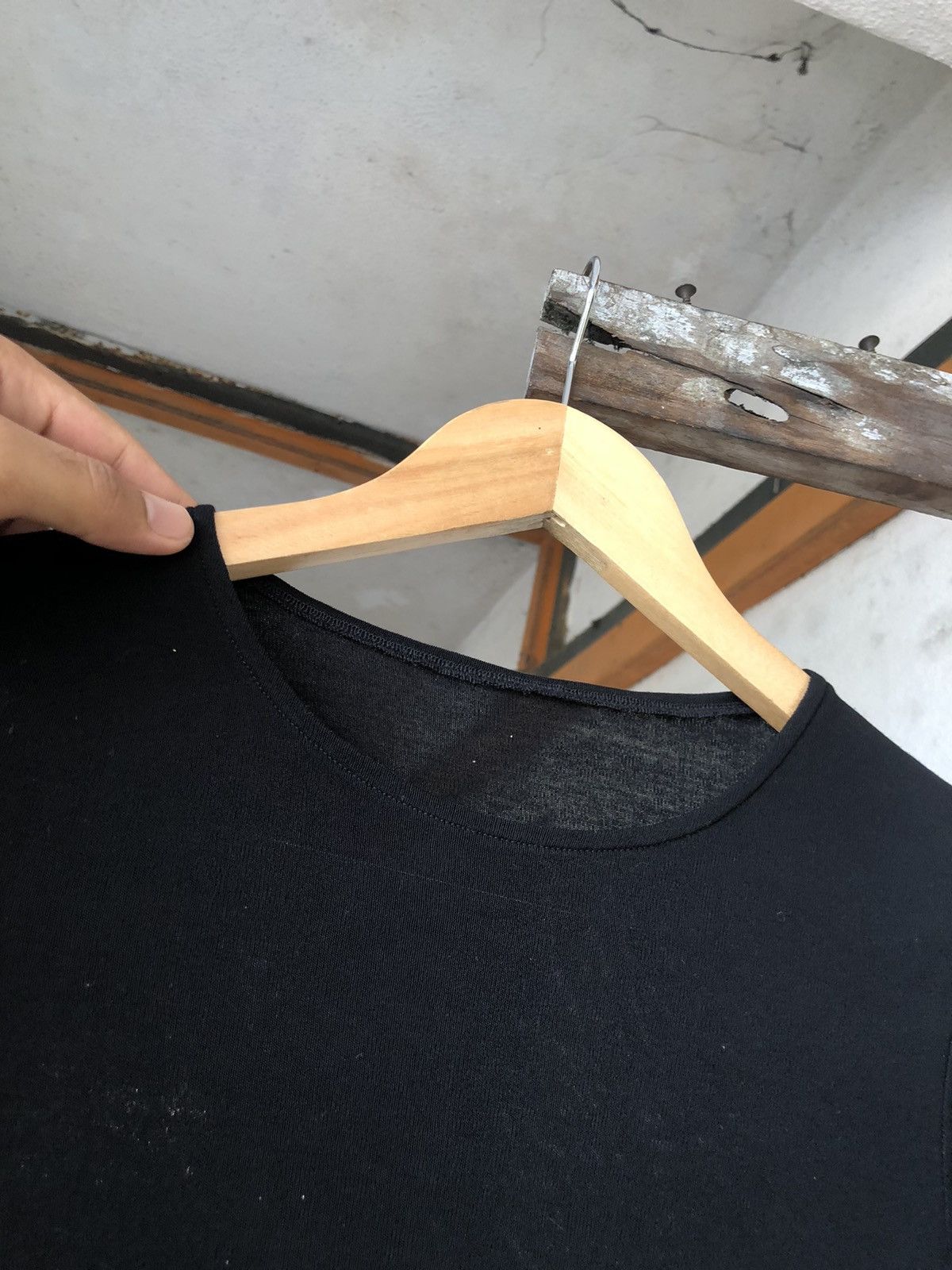 Yohji Yamamoto Y's Yohji Yamamoto Stretchable Black Crop Top Size S / US 4 / IT 40 - 10 Thumbnail