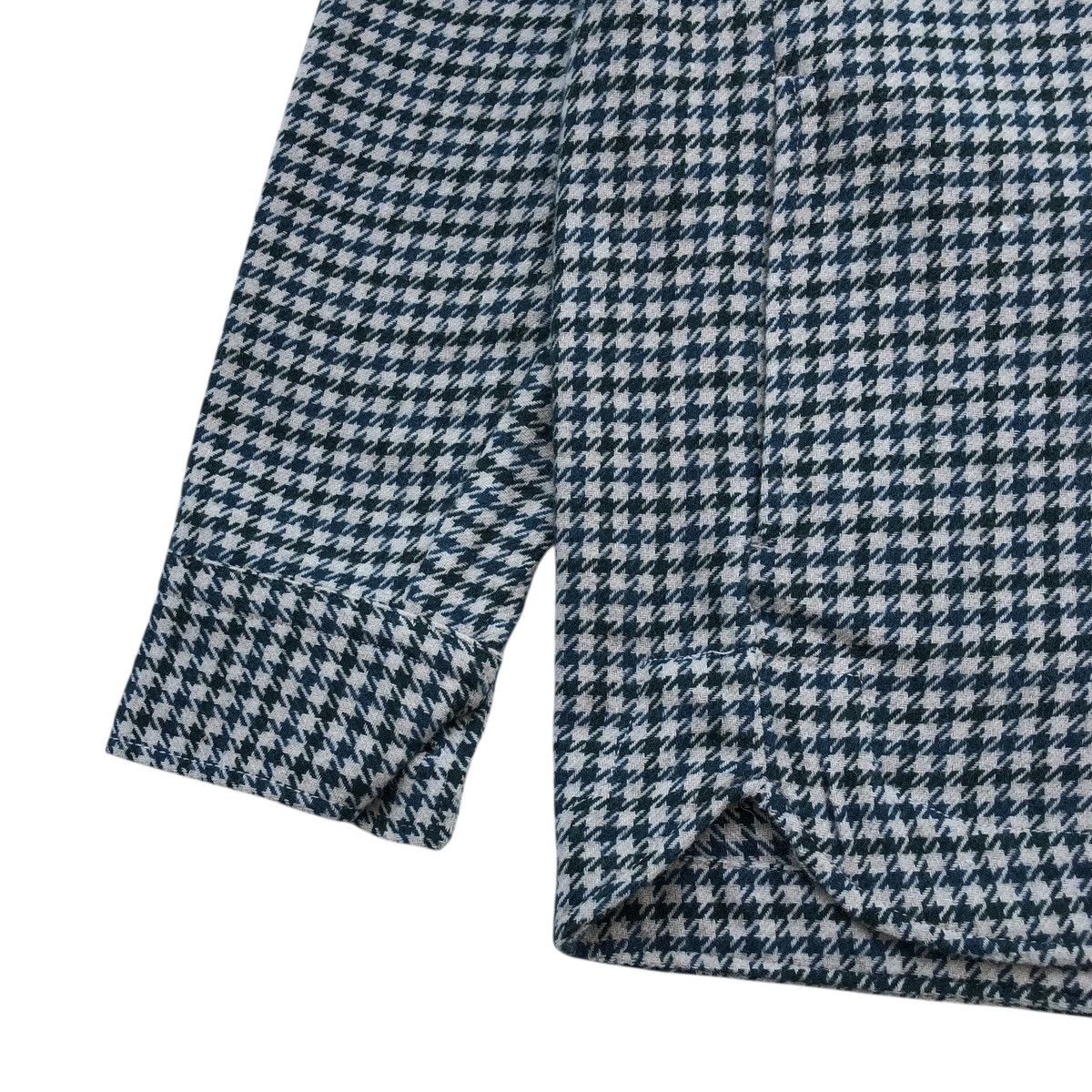 Zara ZARA Green and Beige Houndstooth Shirt Jacket Size US L / EU 52-54 / 3 - 8 Thumbnail