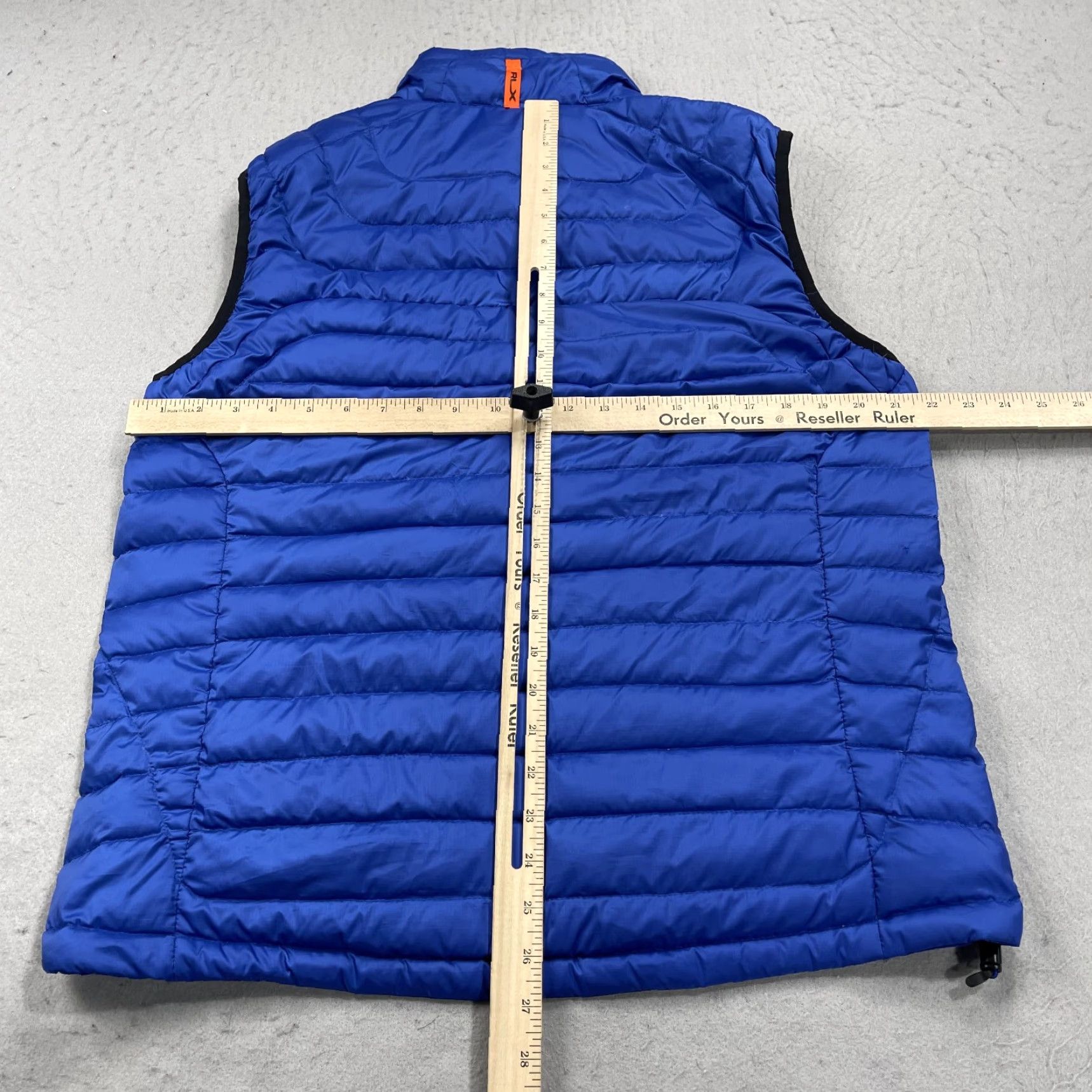 RLX Ralph Lauren RLX Ralph Lauren Vest Mens Large Blue Down Puffer Insulated Outdoor Hiking Ski Jacket Short Zip Pockets Logo Quilted Zipper Stand-Up Collar Mens Vest Size US L / EU 52-54 / 3 - 7 Thumbnail