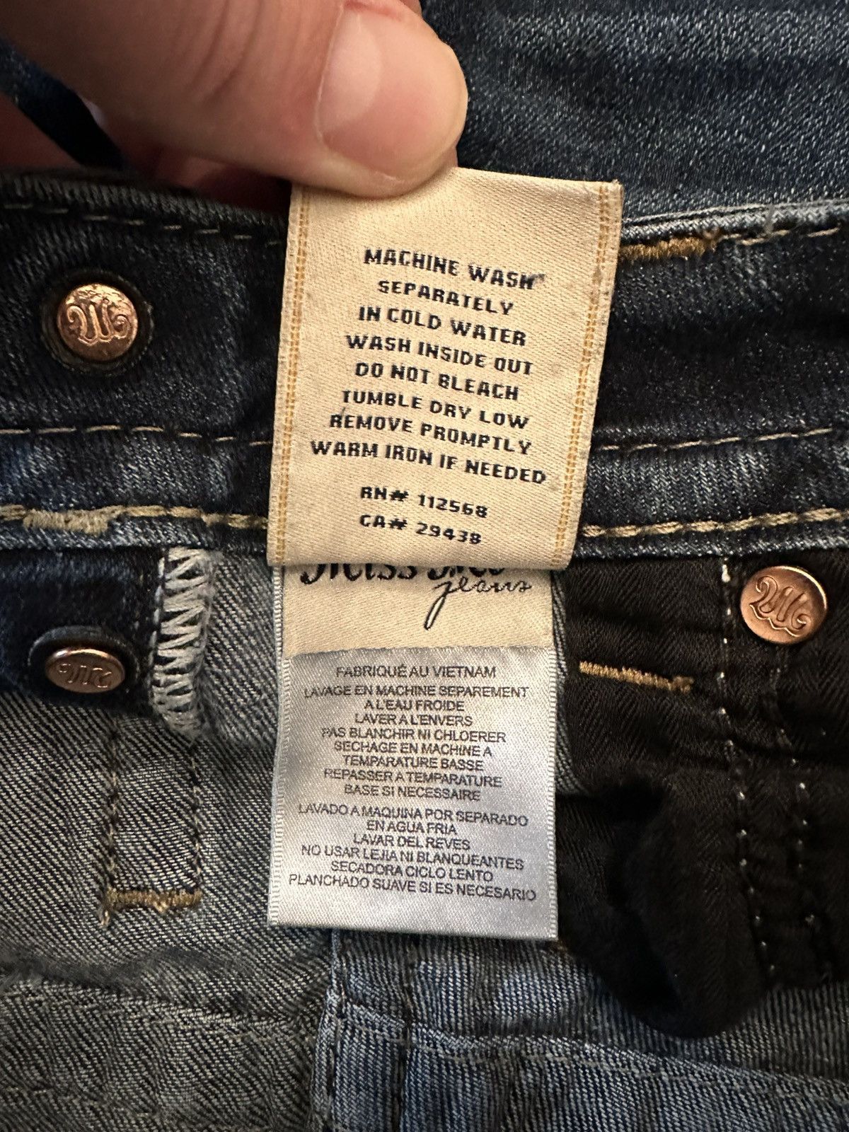 Miss Me Miss Me Mid-Rise Skinny Jeans-Size 24 (Measures 25x28) Size 25" / US 0 / IT 36 - 9 Thumbnail
