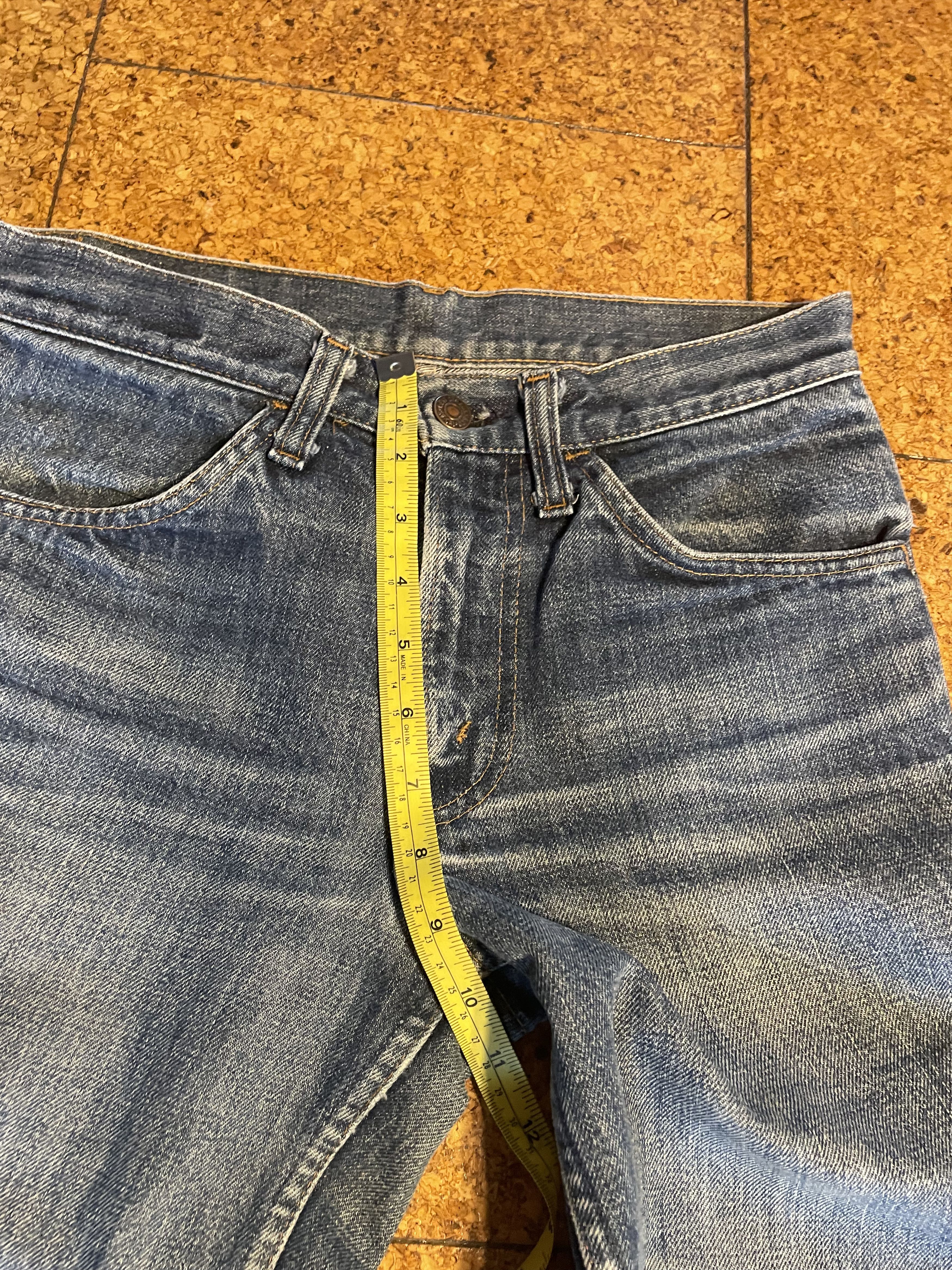 Levi's Vintage Levi’s 1970s Flared Selvedge Jeans – 28×29 Size 28" / US 6 / IT 42 - 7 Thumbnail