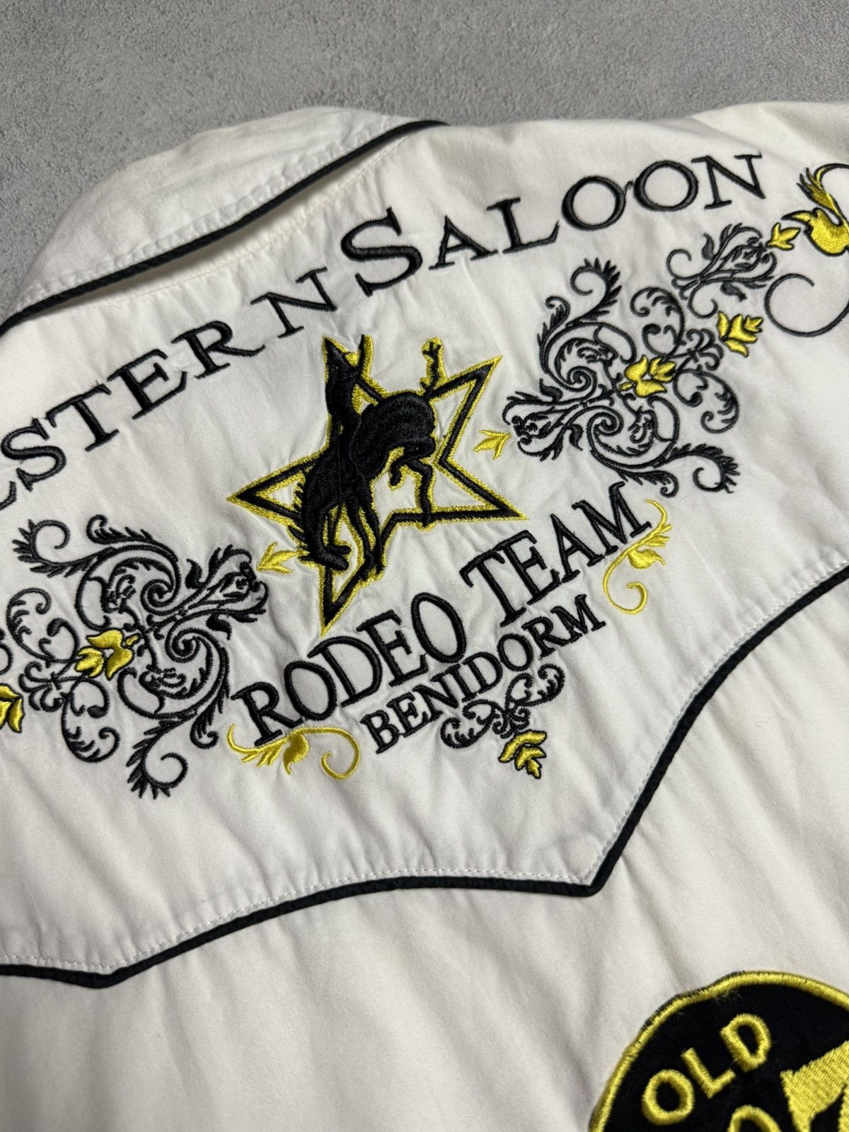 Vintage Western Saloon Rodeo Team Benidorm Button Up Shirt Size US L / EU 52-54 / 3 - 11 Thumbnail
