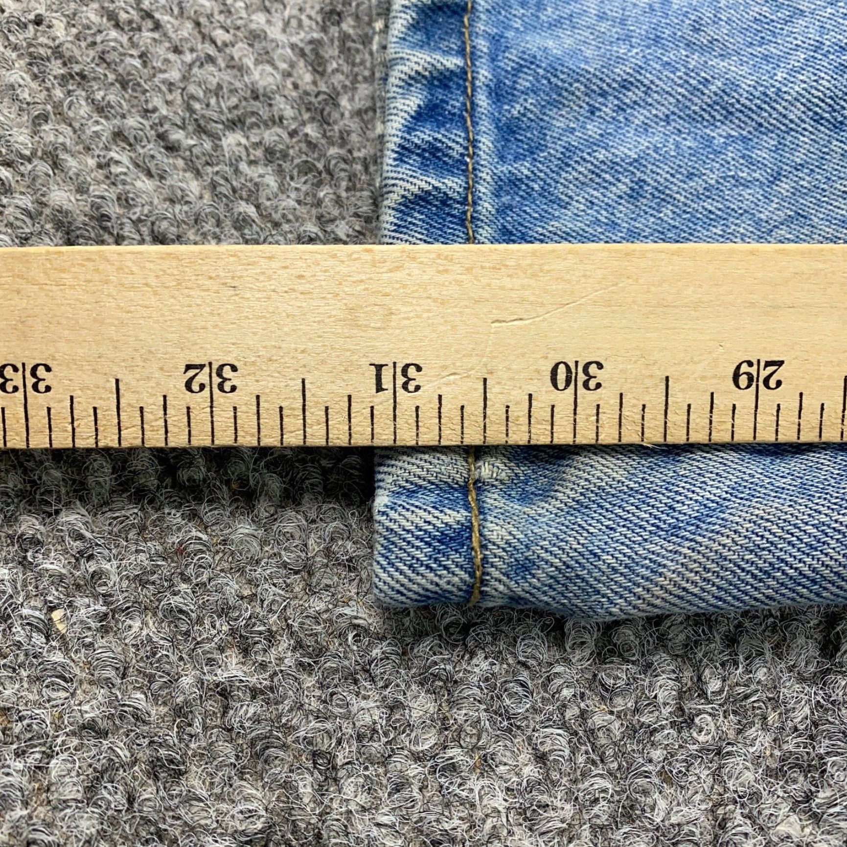 Bugle Boy VINTAGE Bugle Boy Jeans Mens 34x31 Distressed Carpenter Baggy Blue 90s Grunge Size US 36 / EU 52 - 7 Thumbnail