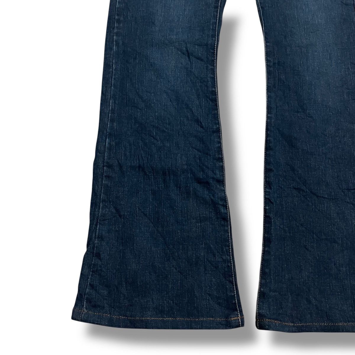 If Six Was Nine × Japanese Brand × Le Grande Bleu (L.G.B.) FLARE🔥 MICHEL KLEIN DENIM BLUE PANT Size 31" - 5 Thumbnail