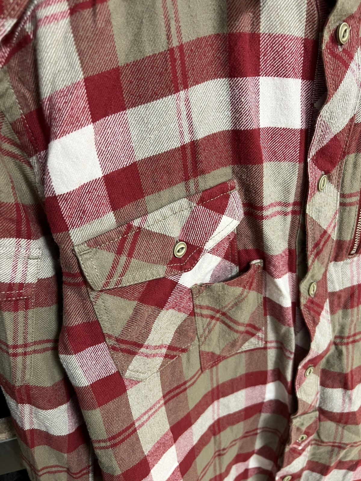 Diesel Diesel Flannel Down Red Plaid Check Button Up Shirt Size L Size US L / EU 52-54 / 3 - 6 Thumbnail