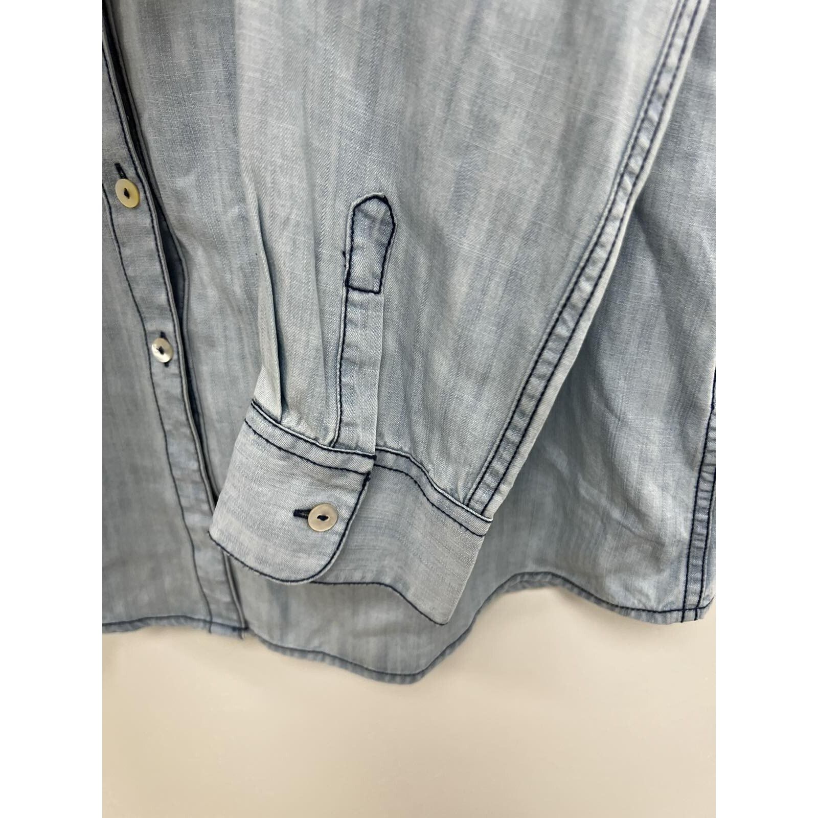 Orvis Orvis Women Tunic Jeans Button Long Sleeve Tencel A001633 Size XL / US 12-14 / IT 48-50 - 5 Thumbnail