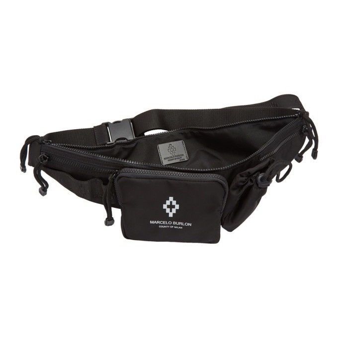 Marcelo Burlon Marcelo Burlon County of Milan Black Cross Fanny Pack NWT Size ONE SIZE - 2 Thumbnail