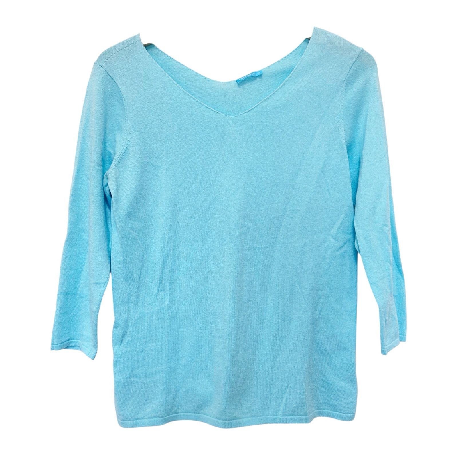 J.McLaughlin J. McLaughlin Light Blue Cashmere Blend Sweater Sz M Size M / US 6-8 / IT 42-44 - 1 Thumbnail