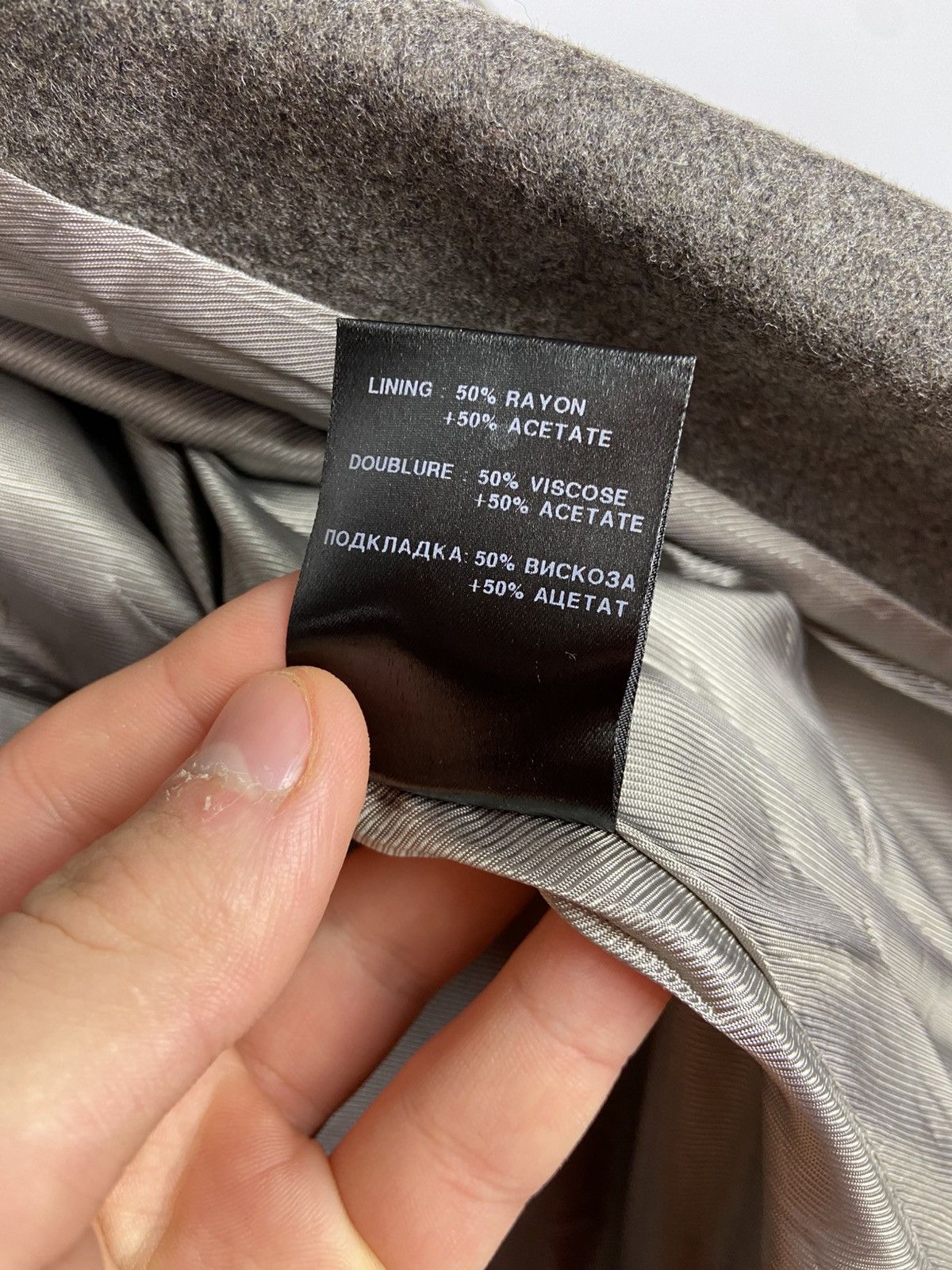 Designer × Haider Ackermann HAIDER ACKERMANN Asymmetrical Wool Gray Women Blazer Jacket Size XS / US 0-2 / IT 36-38 - 15 Thumbnail