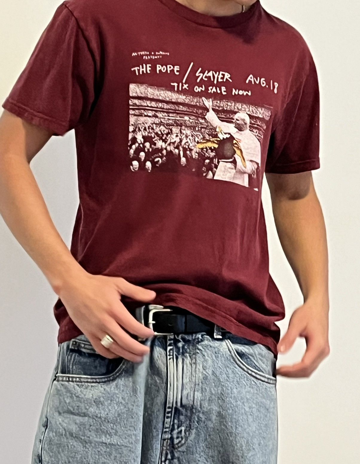 Antihero × Supreme Supreme X Antihero - The Pope/ Slayer T Shirt size medium Size US M / EU 48-50 / 2 - 5 Thumbnail