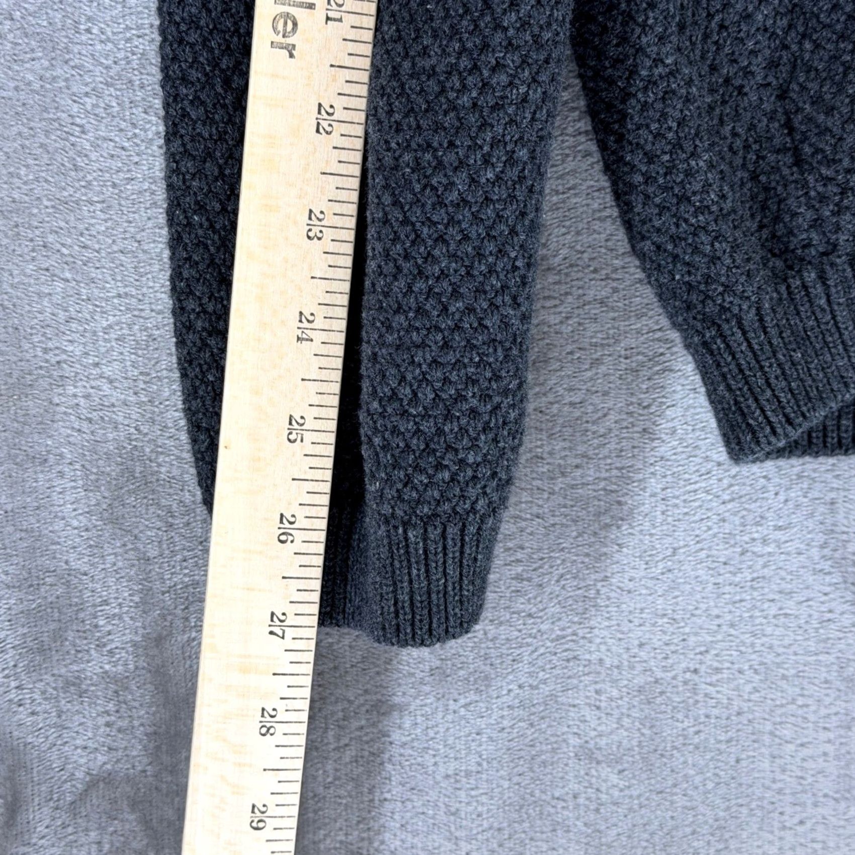 Prana Prana Mens Gray Organic Cotton Textured Hooded Henley Sweater L Size US L / EU 52-54 / 3 - 7 Thumbnail