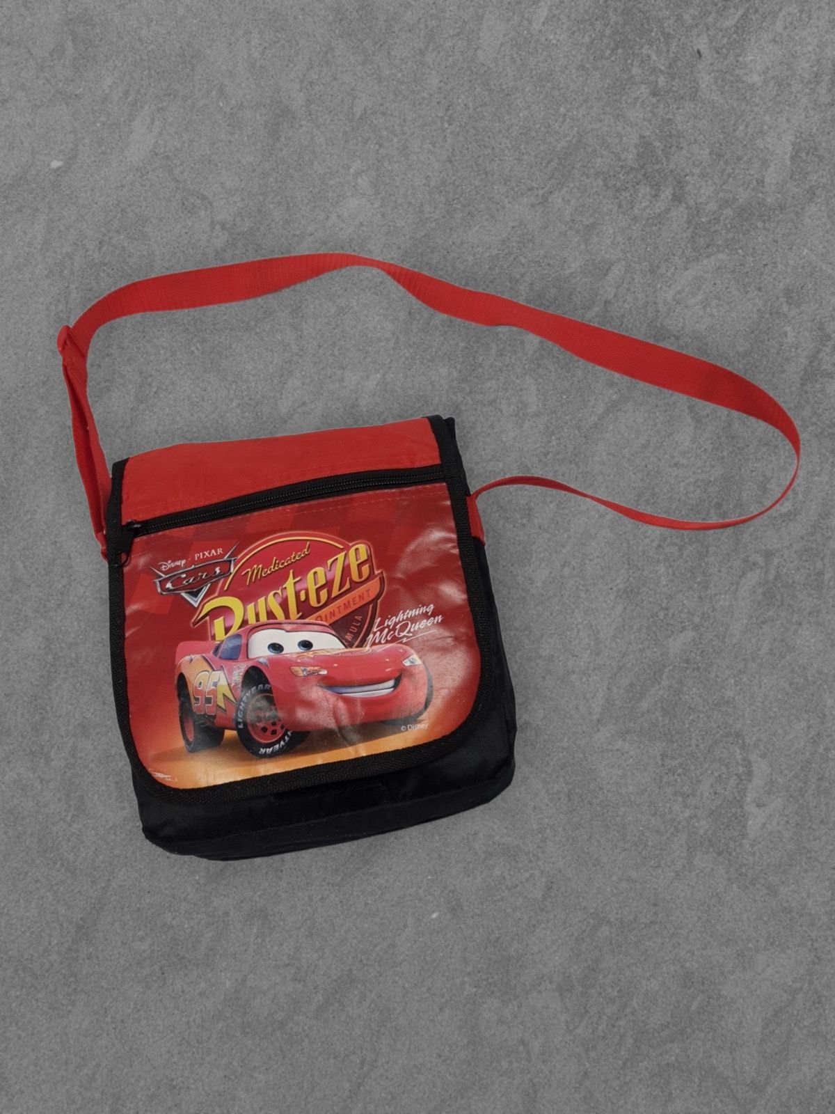 Pre-owned Avant Garde X Cartoon Network Lightning Mcqueen Y2k Hype Messenger Crossbody Bag In Red