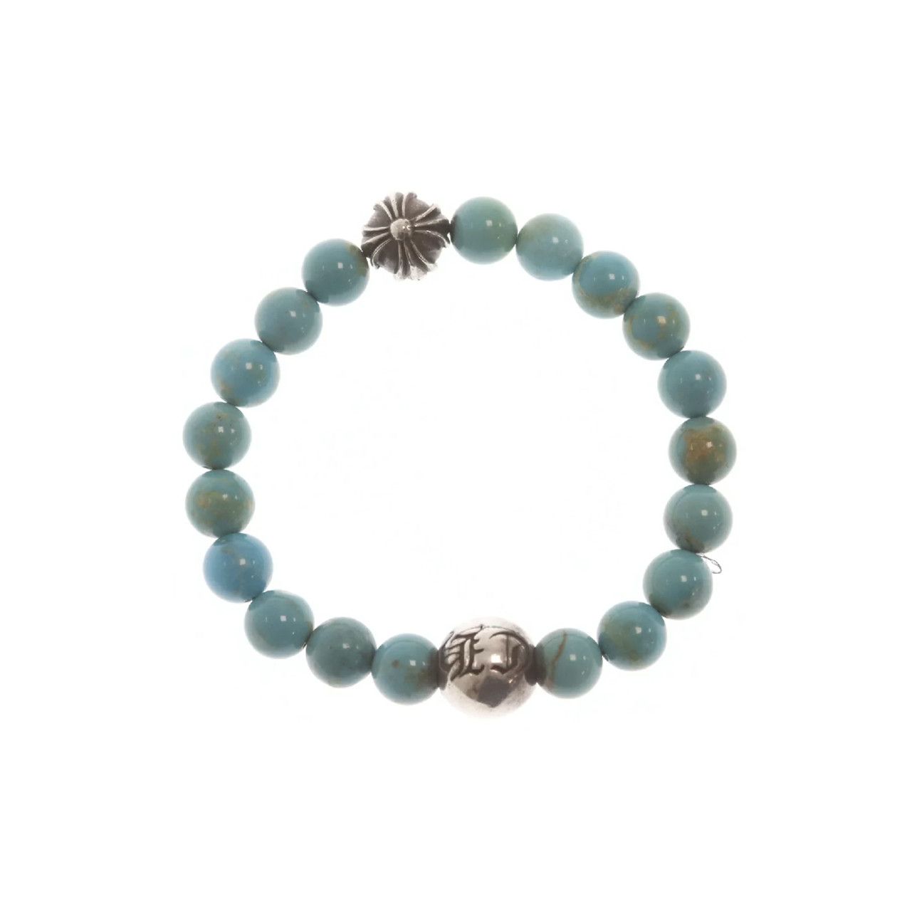 Chrome Hearts CHROME HEARTS 8MM TURQUOISE BEADS BRACELET Size ONE SIZE - 3 Thumbnail