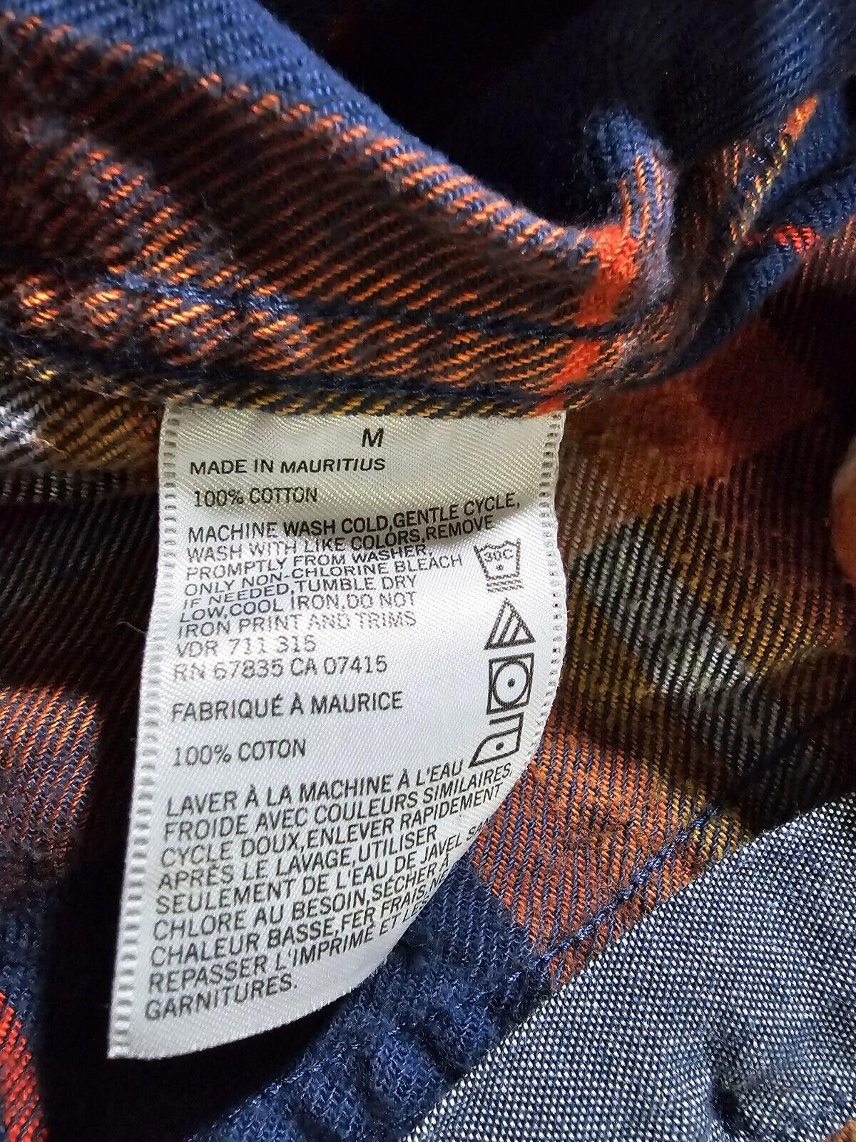 Nautica Nautica Long Sleeve Button Up Flannel Shirt Orange Blue M Size US M / EU 48-50 / 2 - 10 Thumbnail
