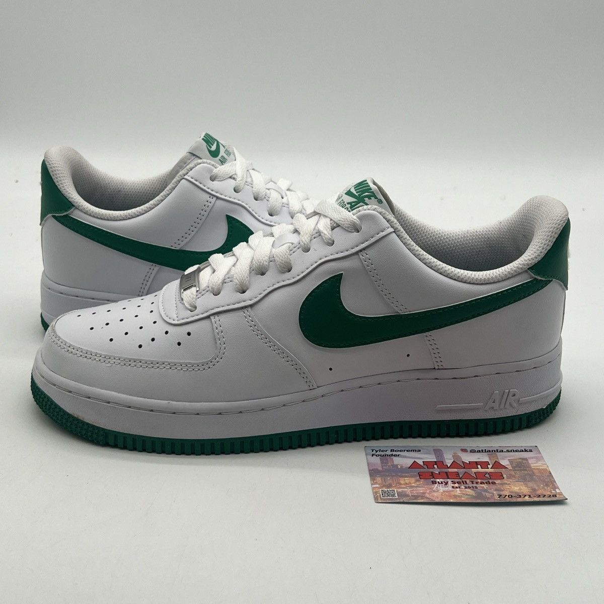 Nike Air Force 1 white malachite Size US 8.5 / EU 41-42 - 1 Thumbnail
